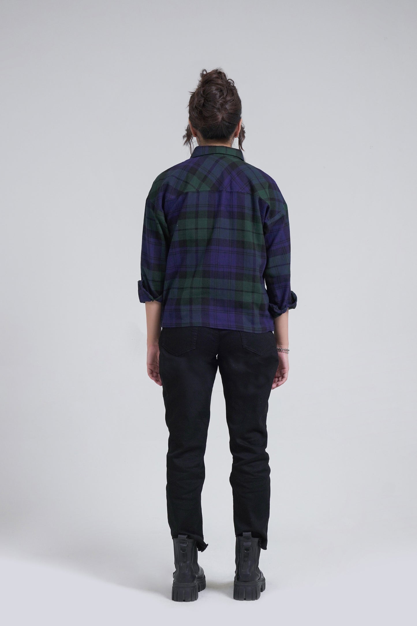 Checkered Button-up Shirt