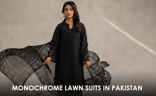 Monochrome Lawn Suits in Pakistan
