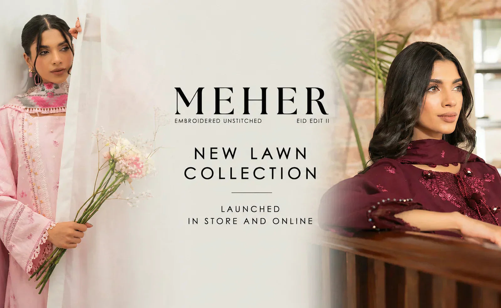MEHER EMBROIDERED UNSTITCHED VOL II New Lawn Dresses for Summer 2026