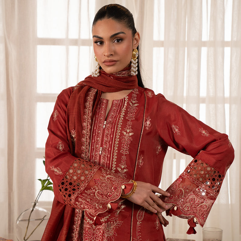 latest embroidered dresses
