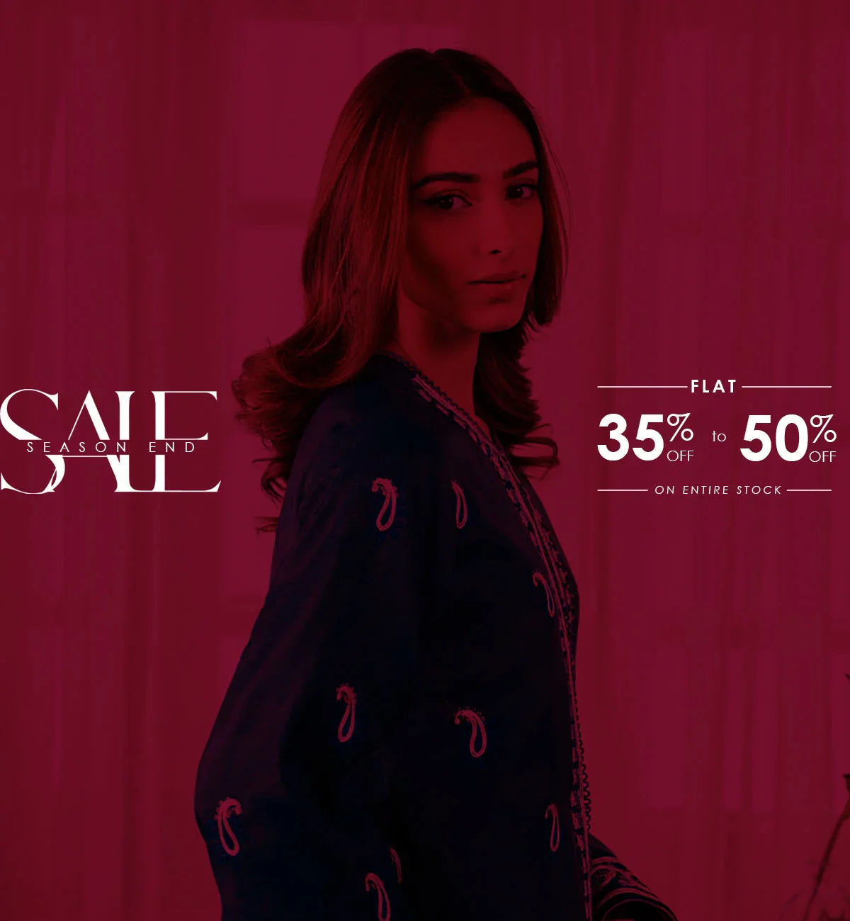 Sale on Lawn, Linen, Cotton and Cambric Suits for Women. Huge Discount on Women Clothes in Pakistan