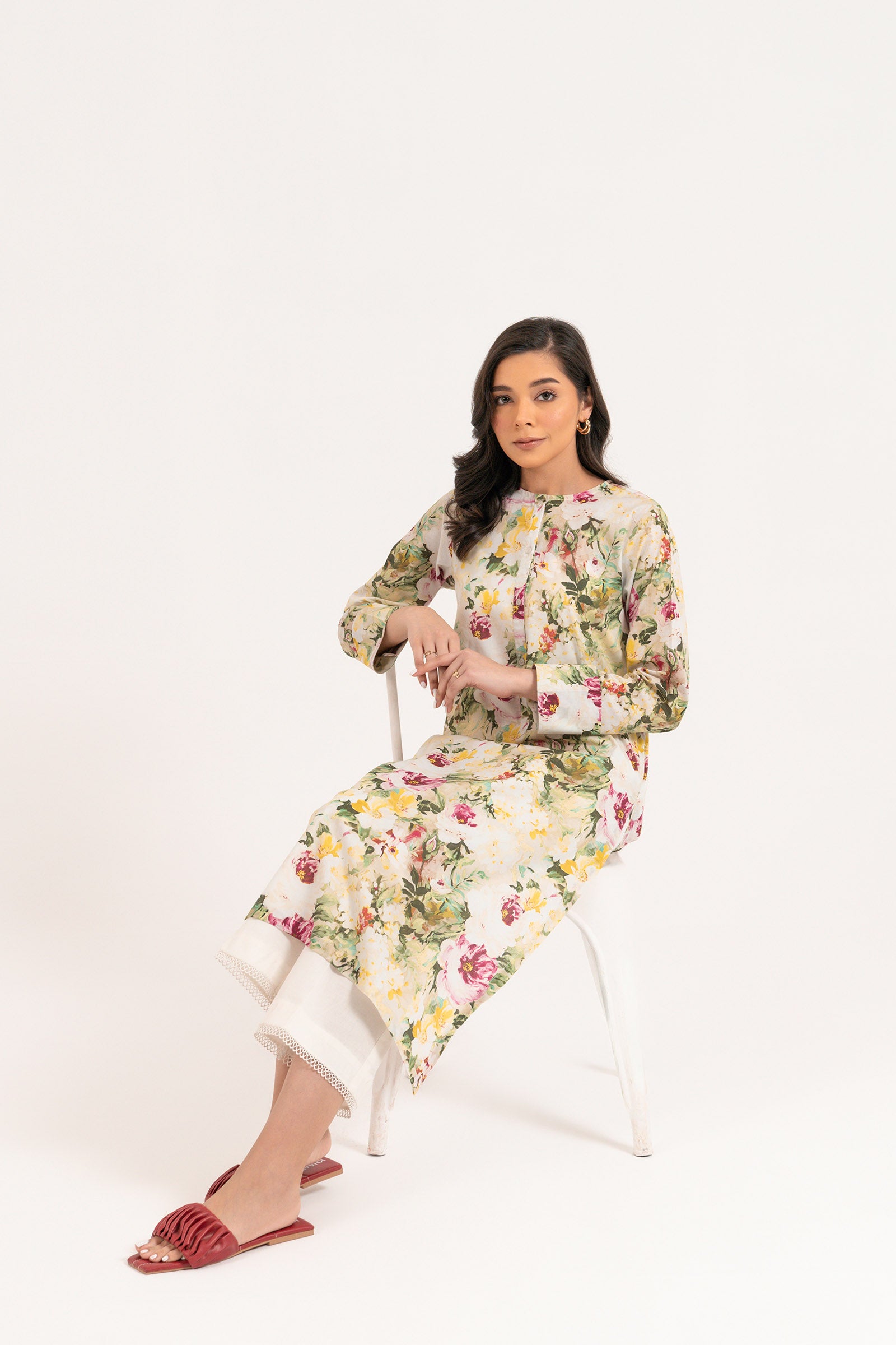 1 Piece Printed Lawn Shirt SUMMER-24