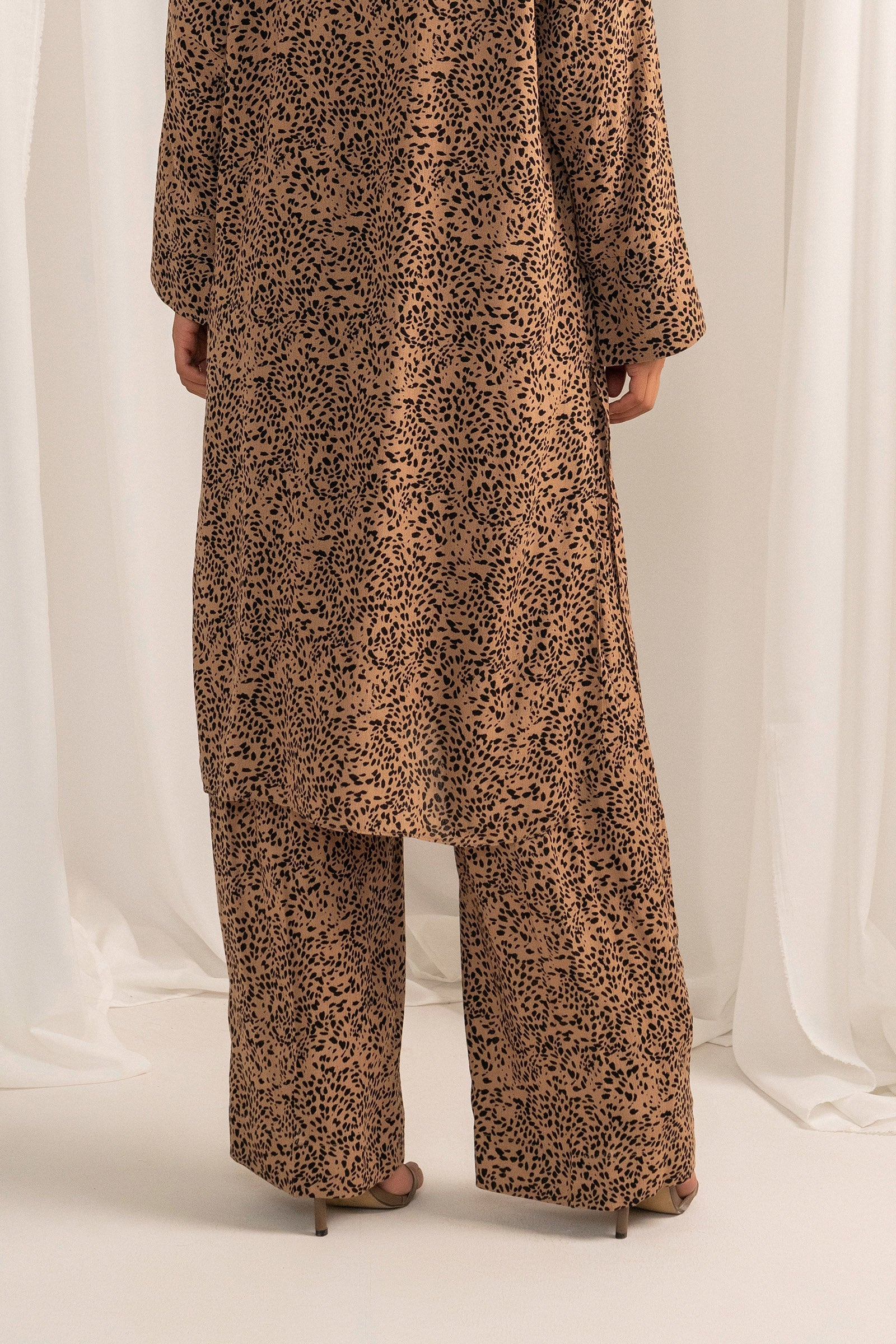Printed Wide Leg Pants Beyond East Official