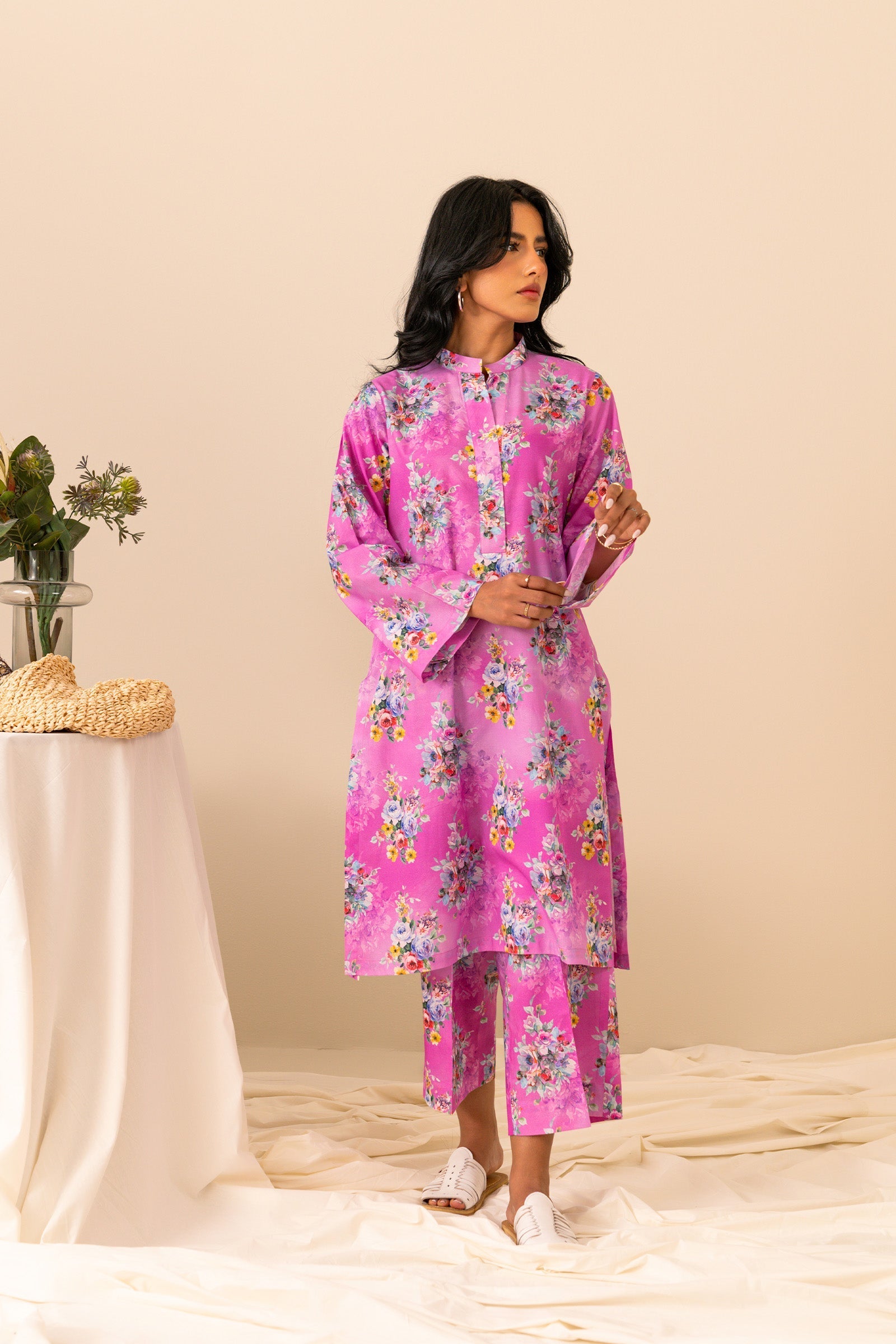 2 Piece Printed Cambric Suit SUMMER-24