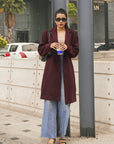 Notch Collar Wool Blend Coat Beyond East Official
