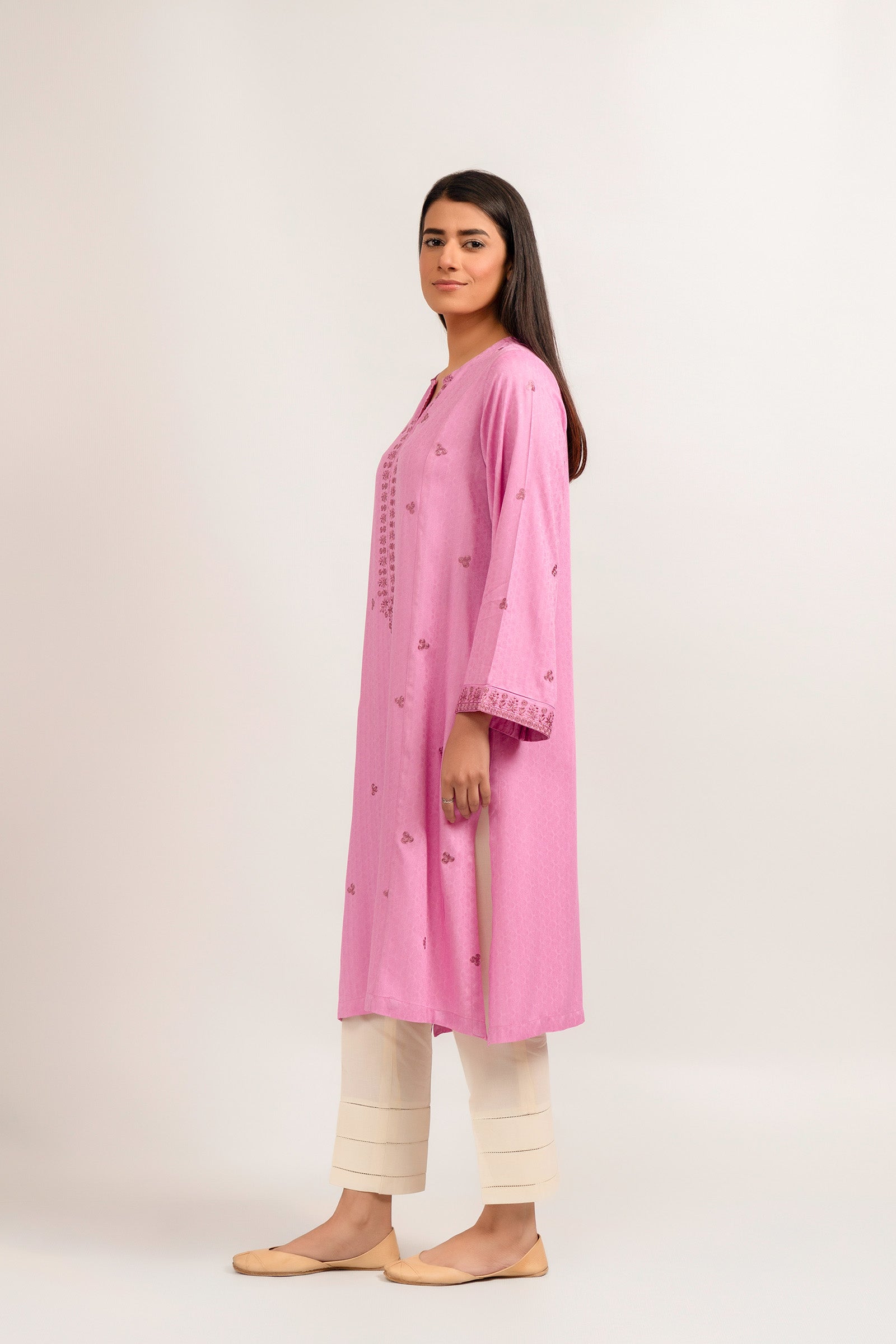 1 Piece Embroidered Khaddar Suit Winter-23