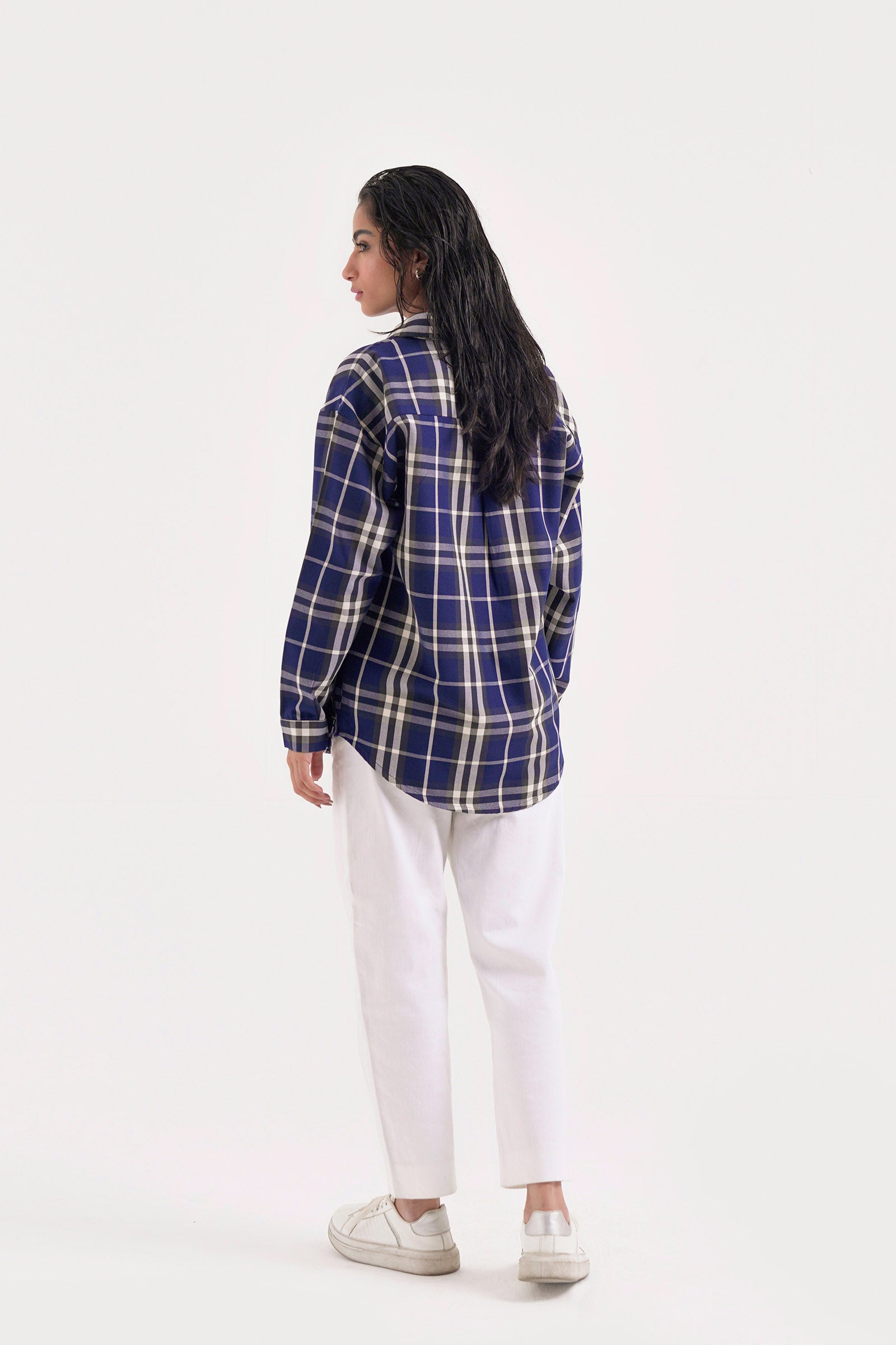 Checkered Button-up Shirt Beyond East Official