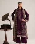 3 Piece Printed Linen Suit