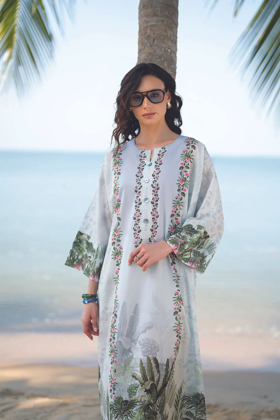 1 Piece Printed Lawn Kaftan Pret SS - 26
