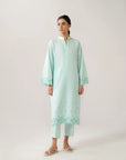 2 Piece Embroidered Cambric Suit