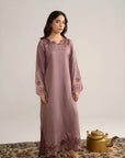 1 Piece Embroidered Raw Silk Kaftan WTSE261093
