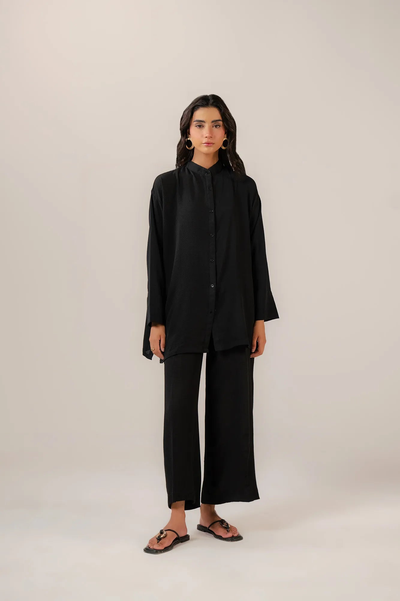 1 Piece Solid Co ord Shirt