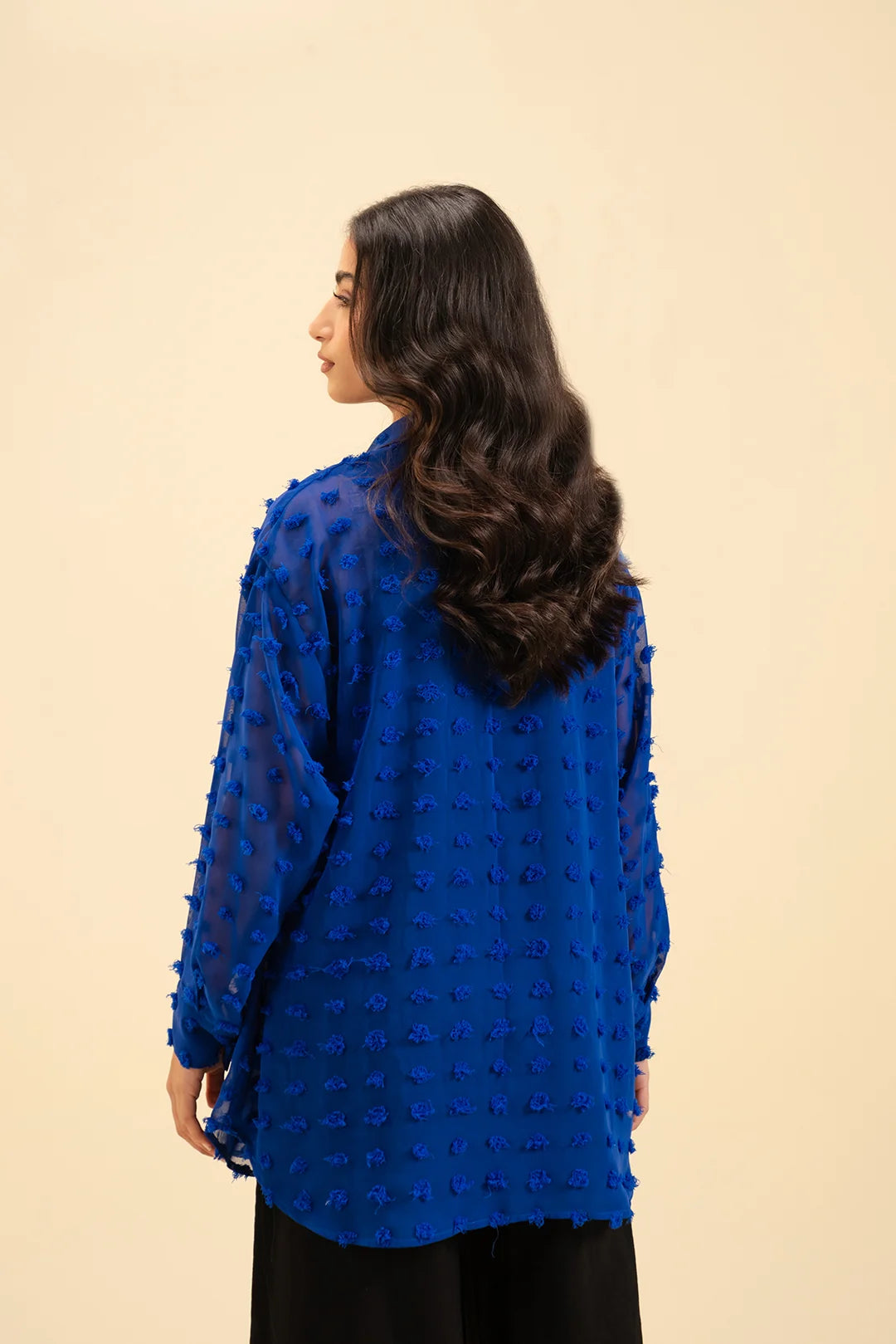 1 Piece Solid Georgette Shirt for women 