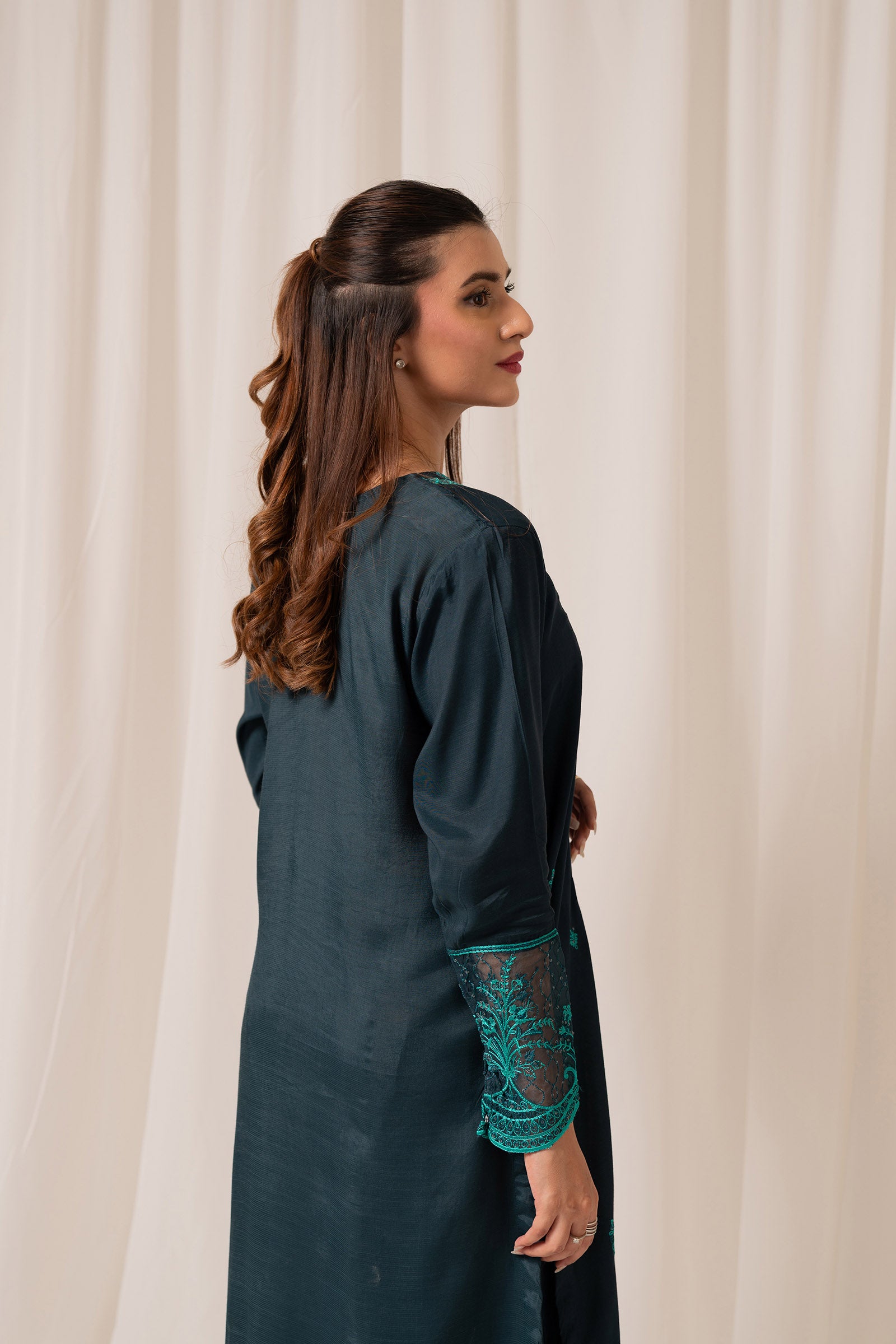 2 Piece Raw Silk Suit Beyond East Official