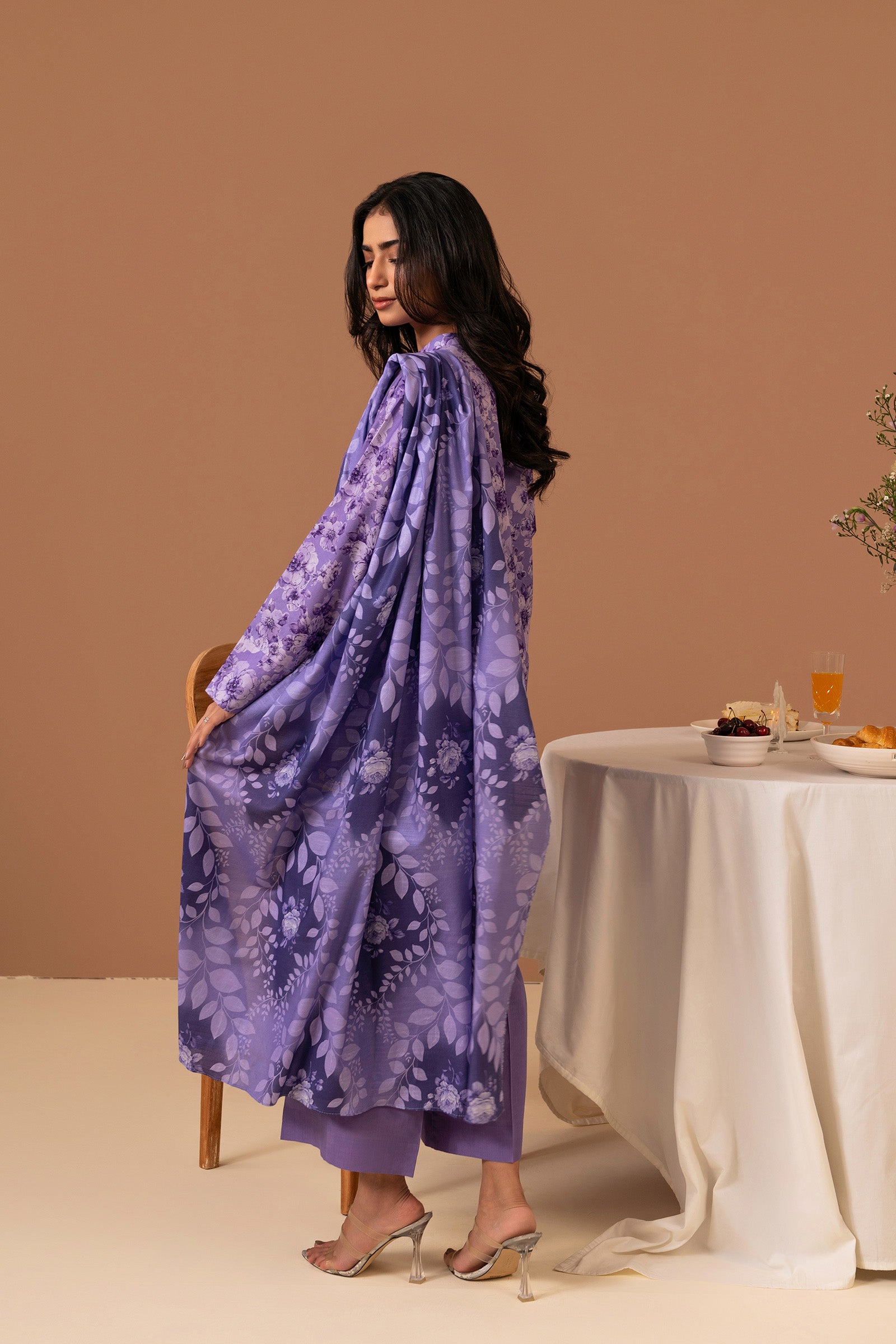 2 PC Printed Suit (Unstitched) Beyond East Official