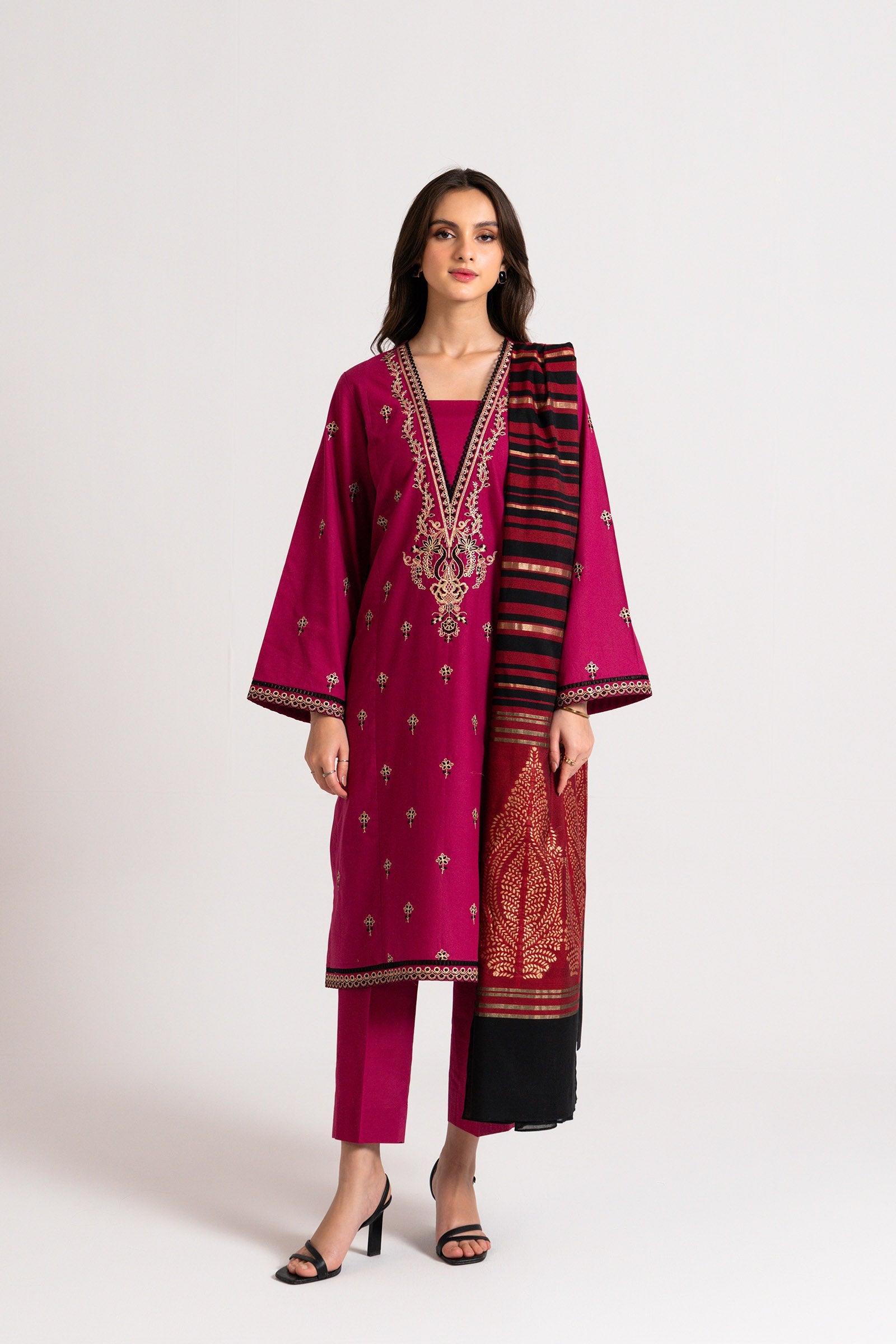 3 PC Embroidered Suit Beyond East Official