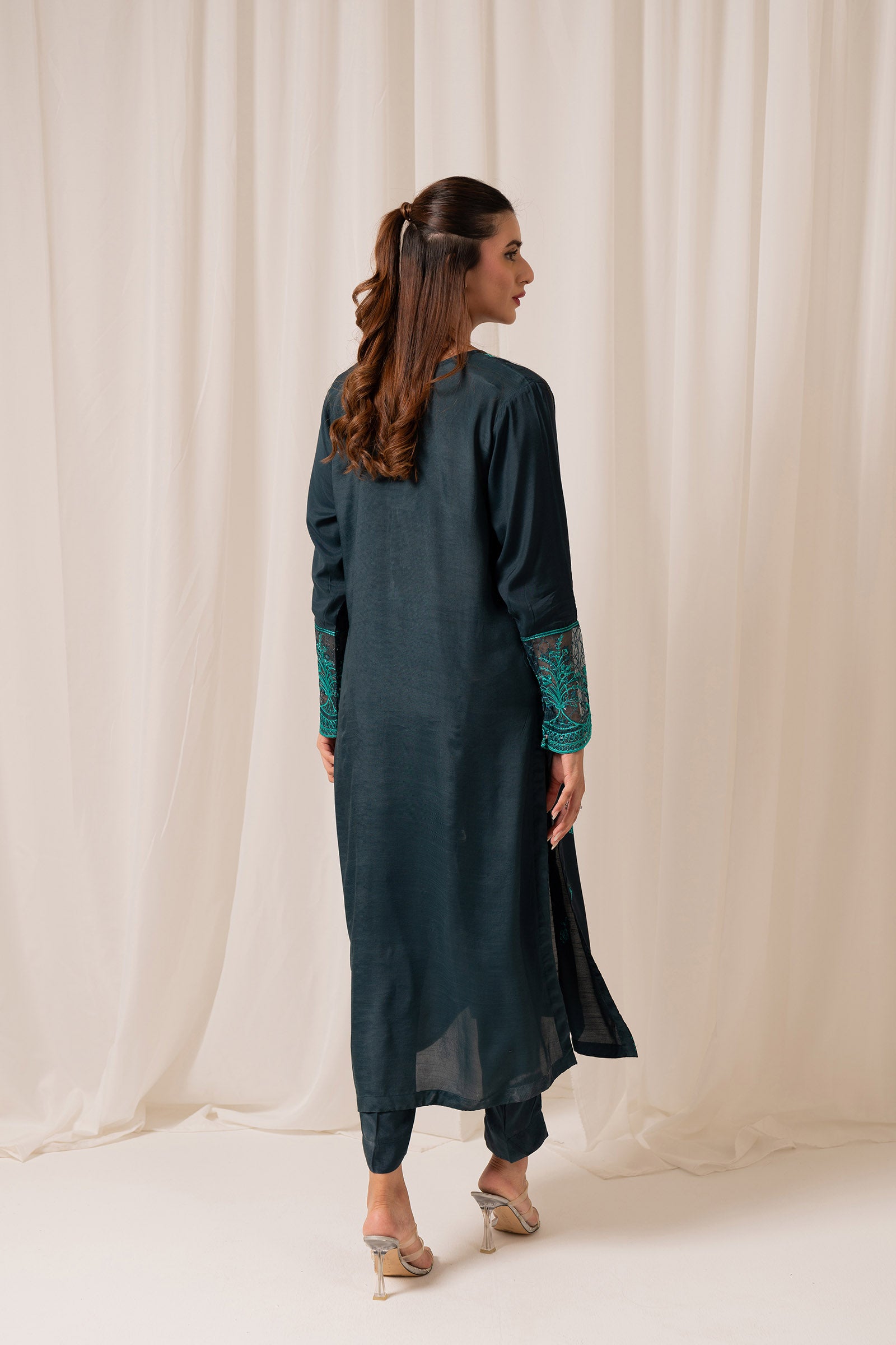 2 Piece Raw Silk Suit Beyond East Official