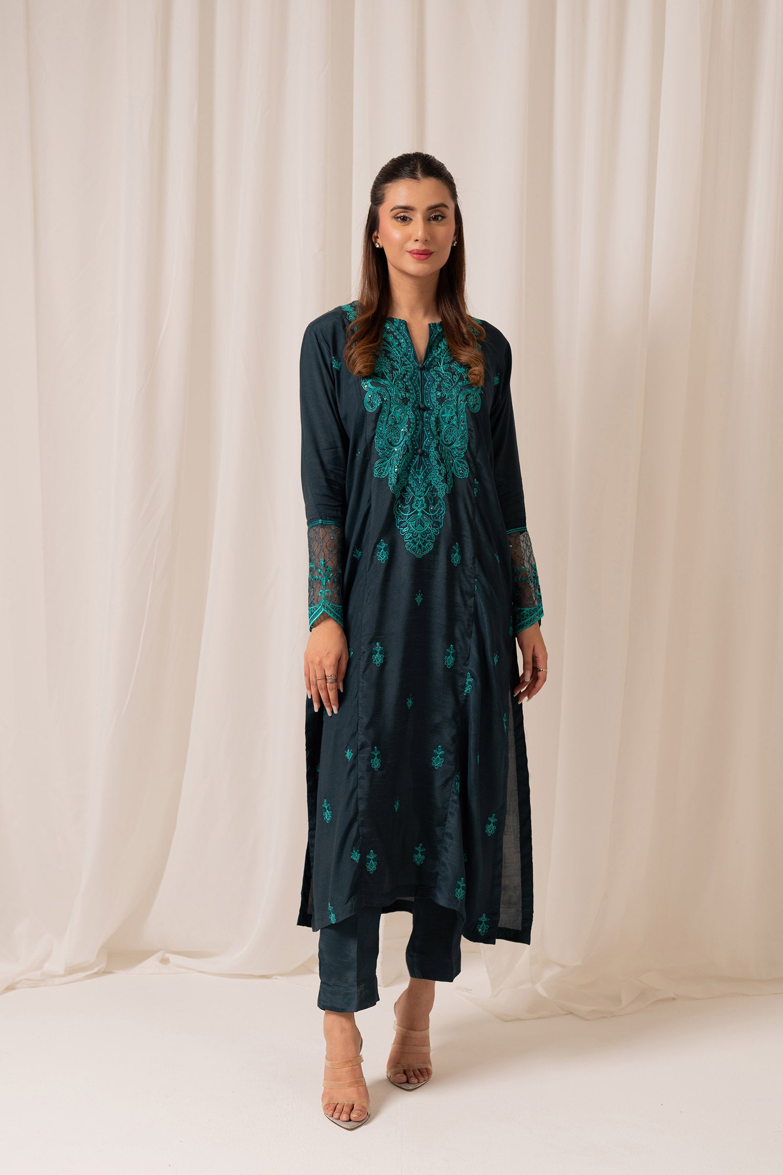 2 Piece Raw Silk Suit Beyond East Official