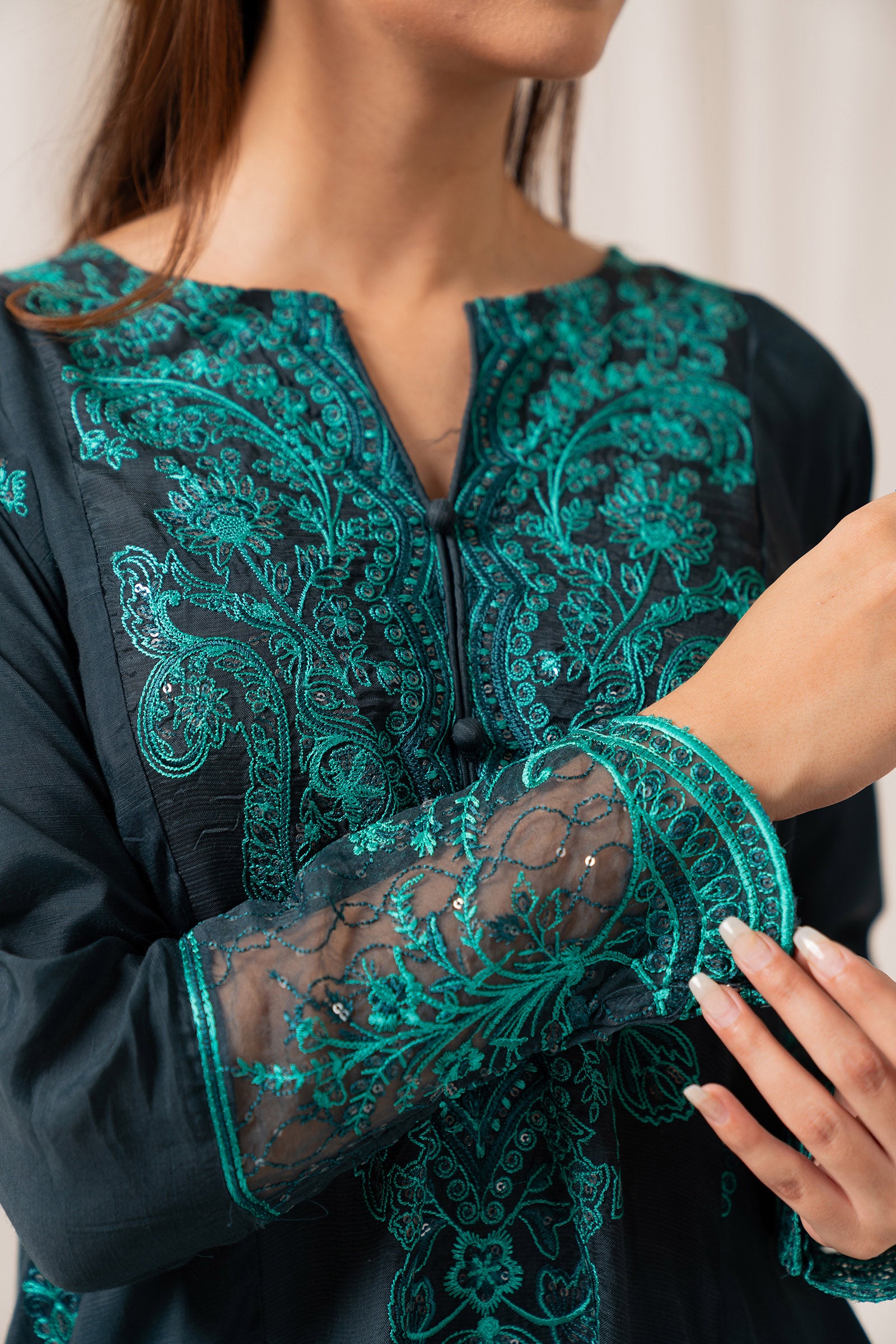 2 Piece Raw Silk Suit Beyond East Official