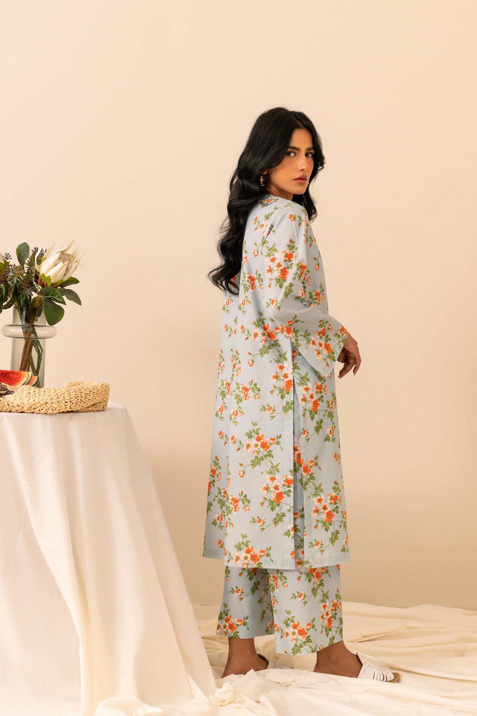 2 Piece Printed Cambric Suit SUMMER-24