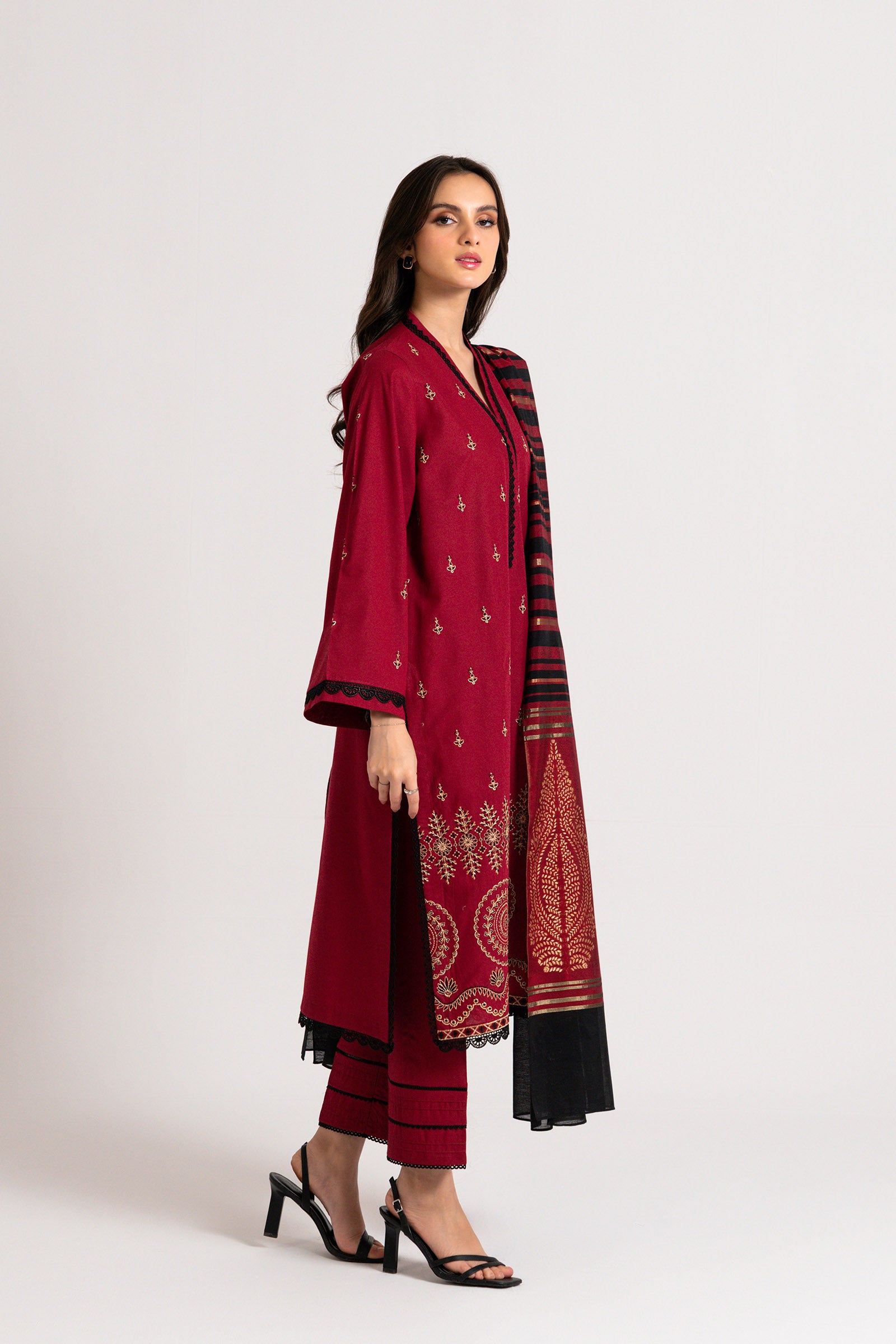 3 PC Embroidered Suit Beyond East Official