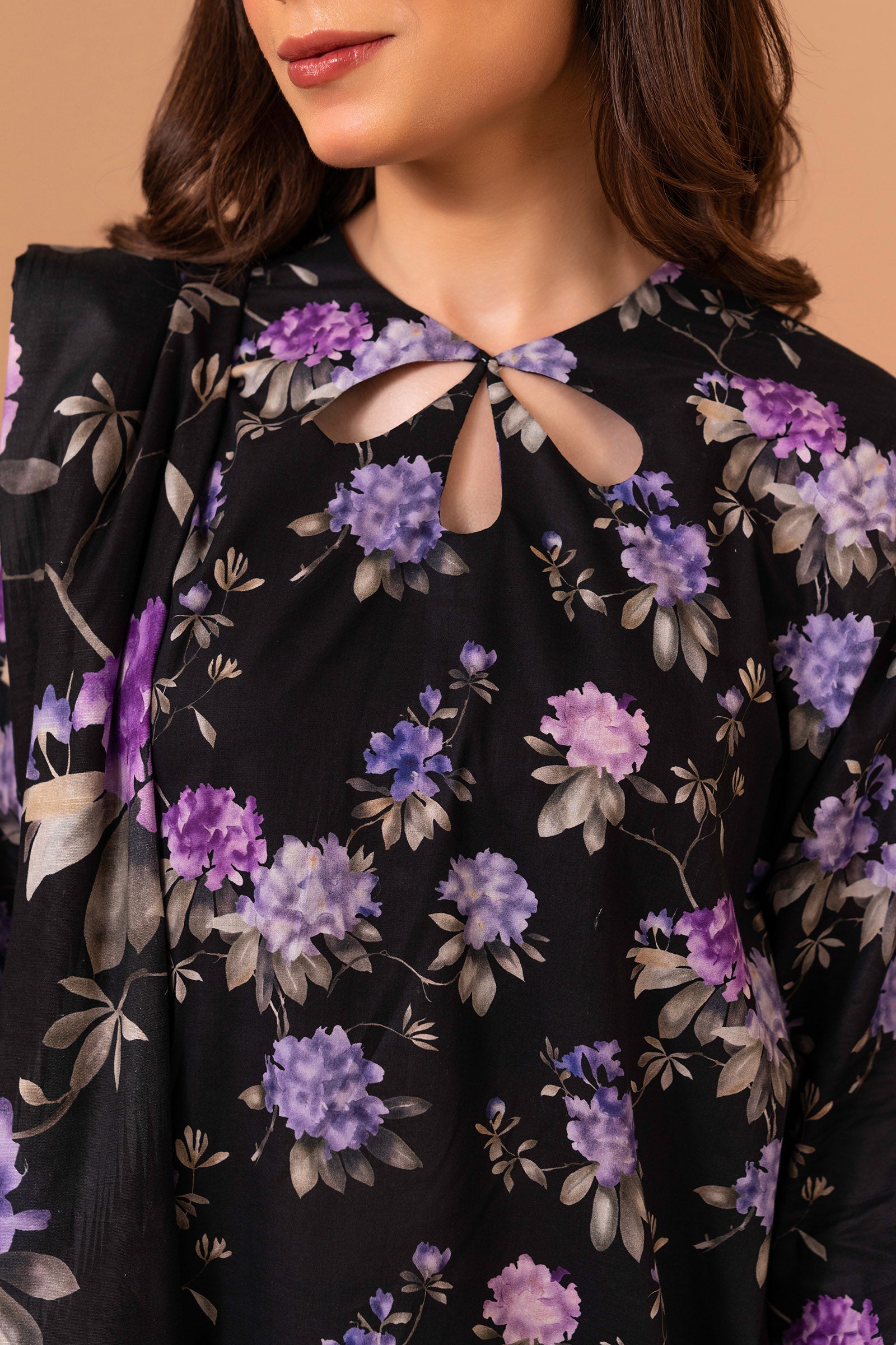 2 PC Printed Suit (Unstitched) Beyond East Official