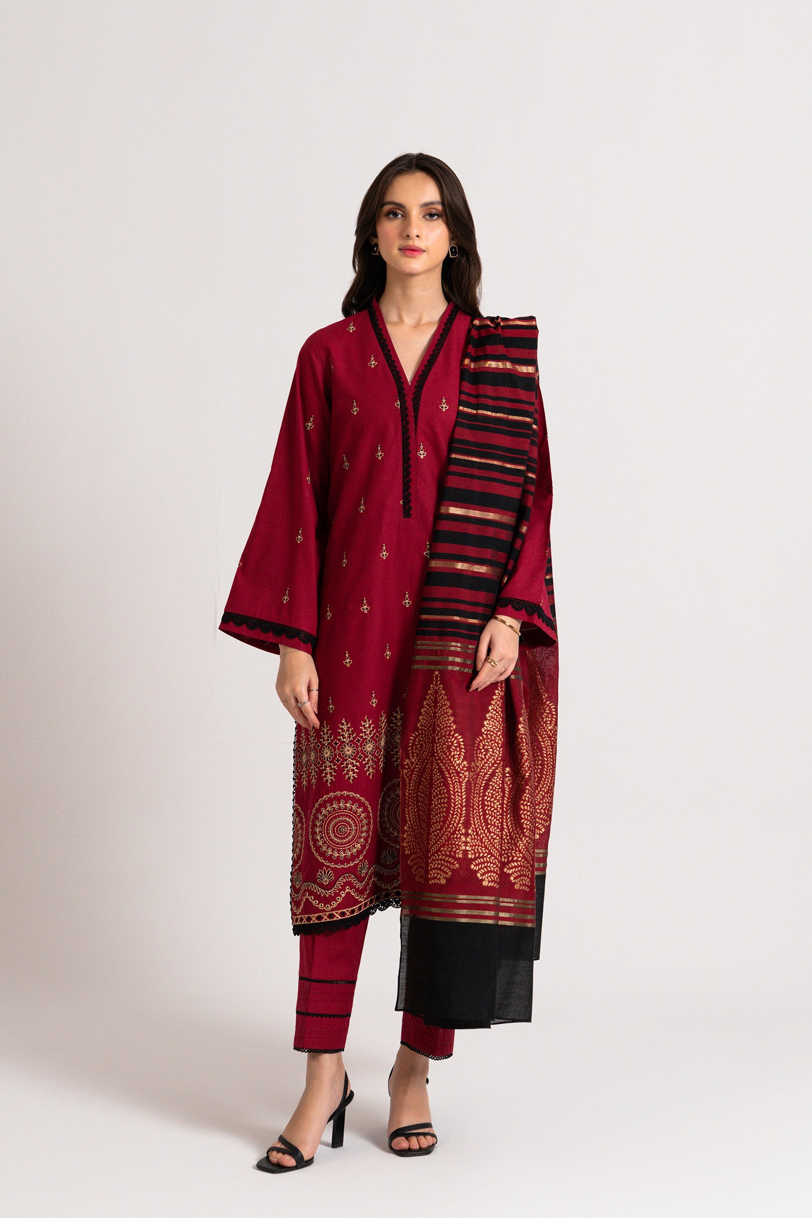 3 PC Embroidered Suit Beyond East Official