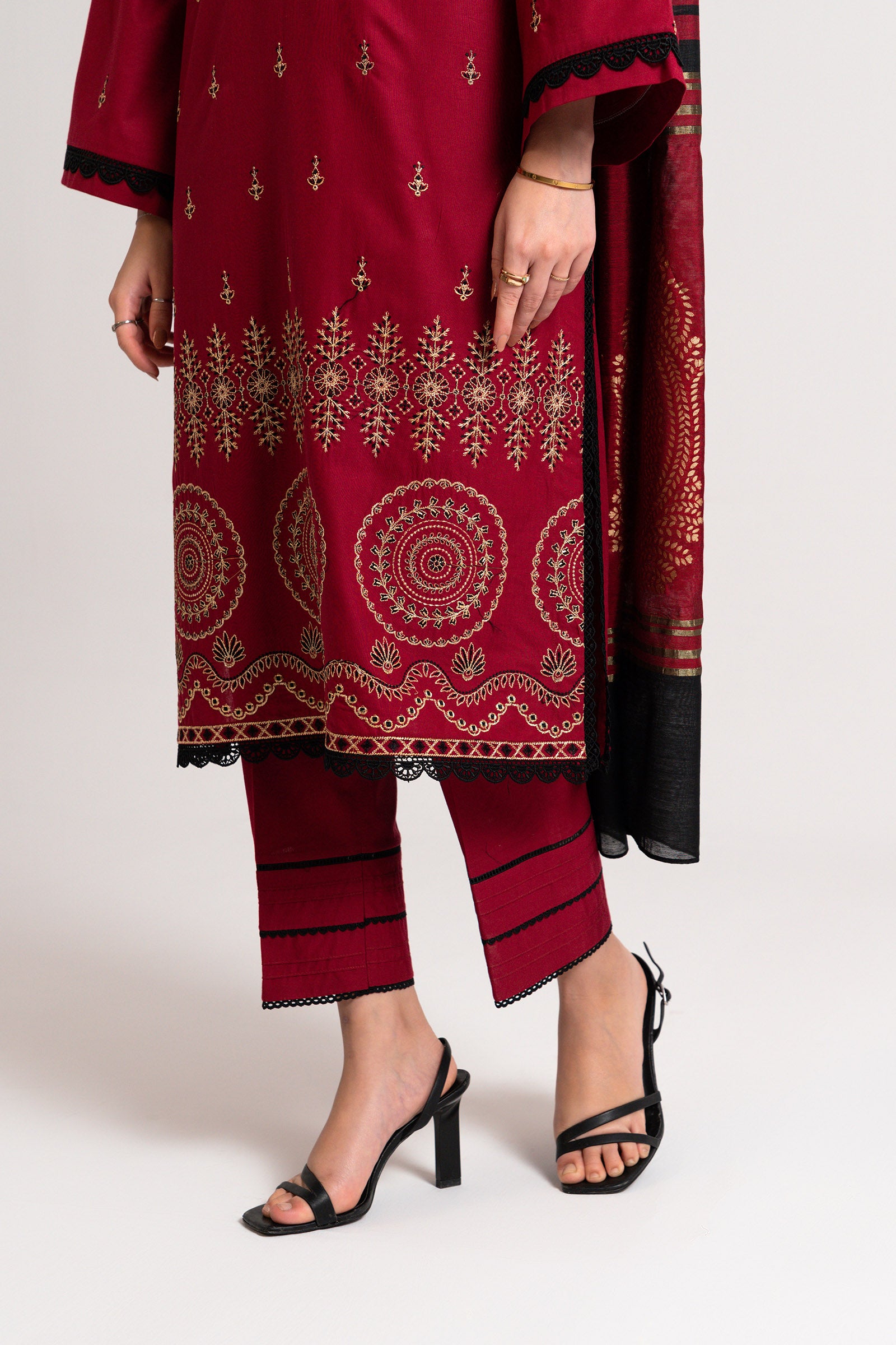 3 PC Embroidered Suit Beyond East Official