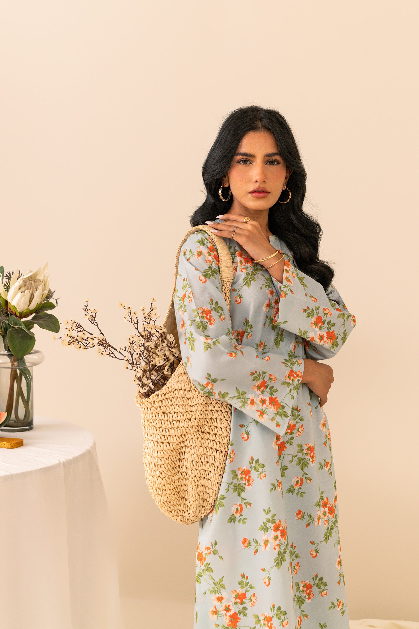 2 Piece Printed Cambric Suit SUMMER-24