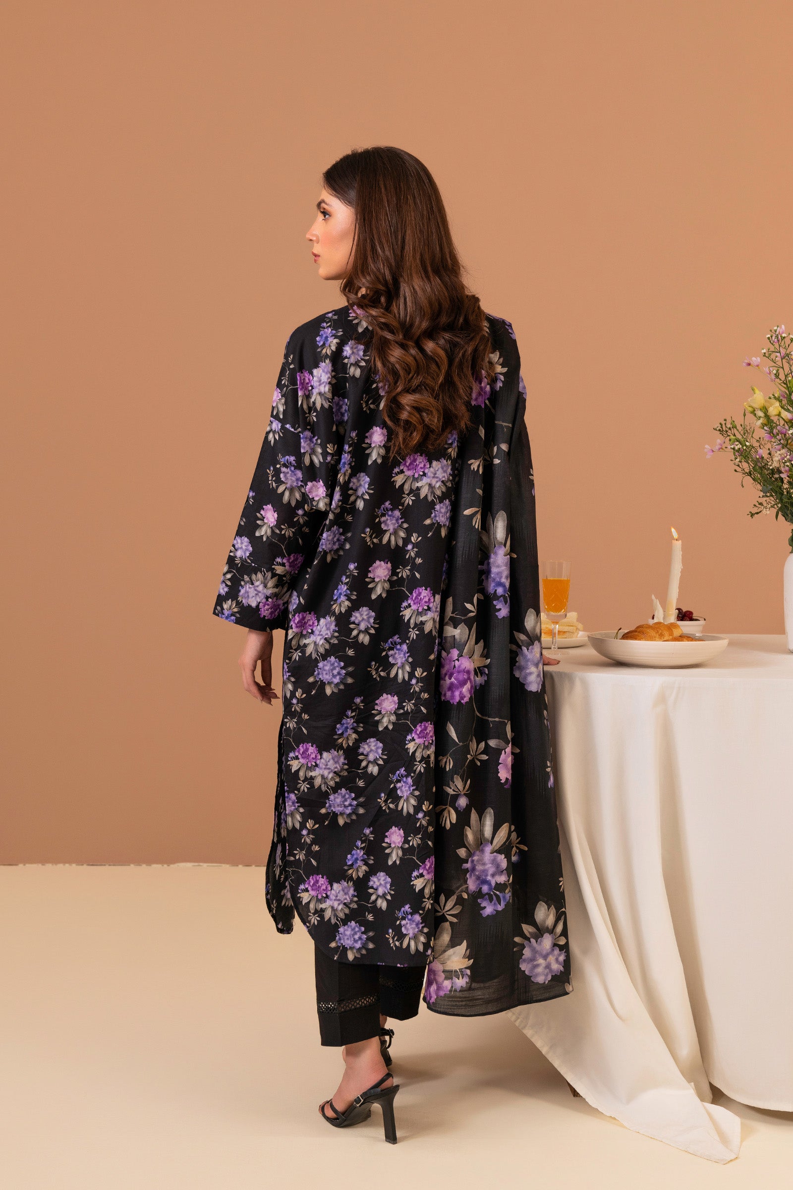 2 PC Printed Suit (Unstitched) Beyond East Official
