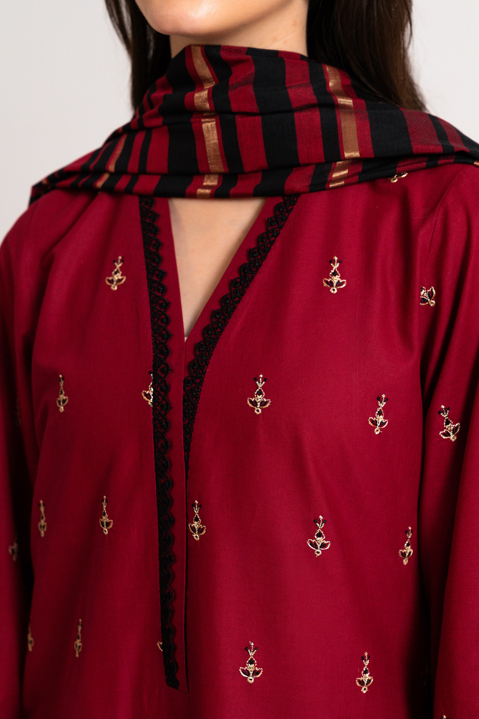 3 PC Embroidered Suit Beyond East Official