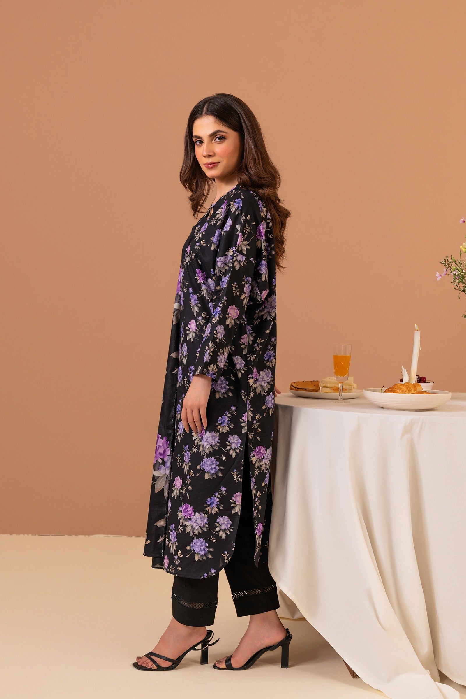 2 PC Printed Suit (Unstitched) Beyond East Official