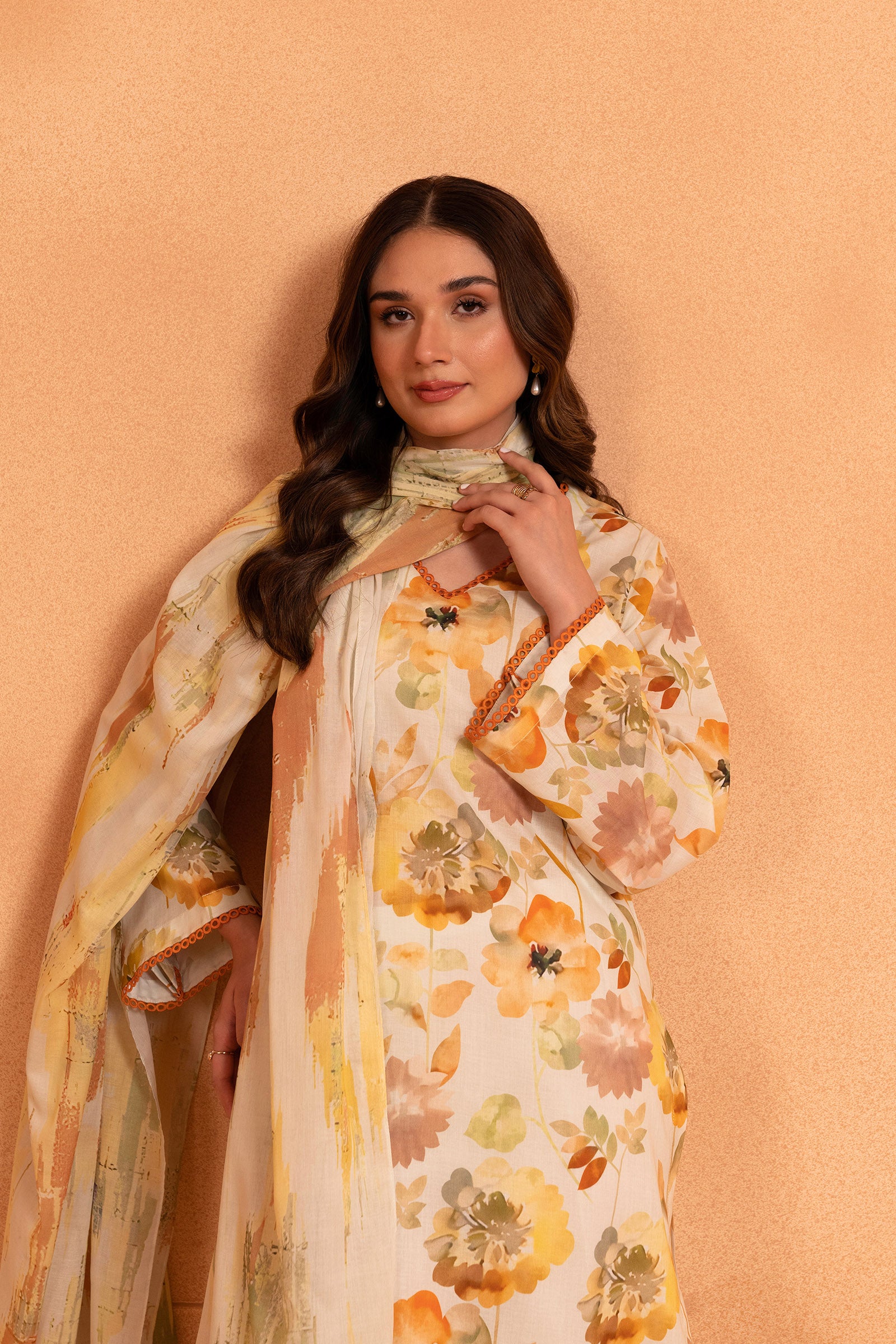 Printed Lawn Unstitched Suit (2 PC) Beyond East Official
