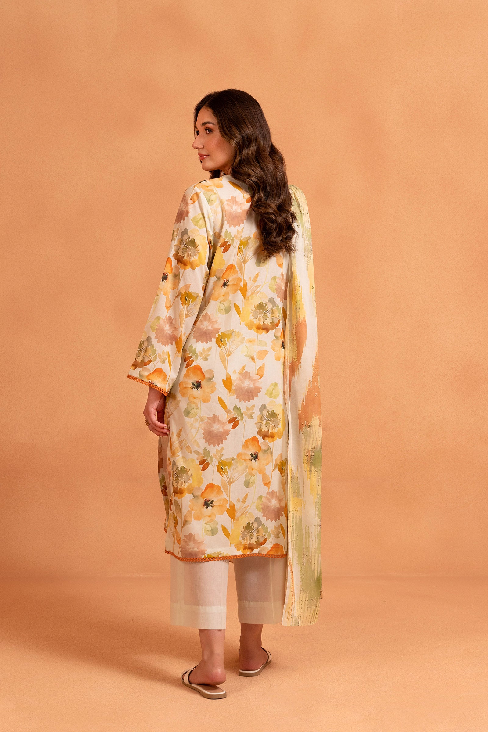 Printed Lawn Unstitched Suit (2 PC) Beyond East Official