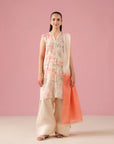 3 Piece Embroidered Lawn Suit in White & Pink – Perfect Summer Outfit for Women in DHA Lahore