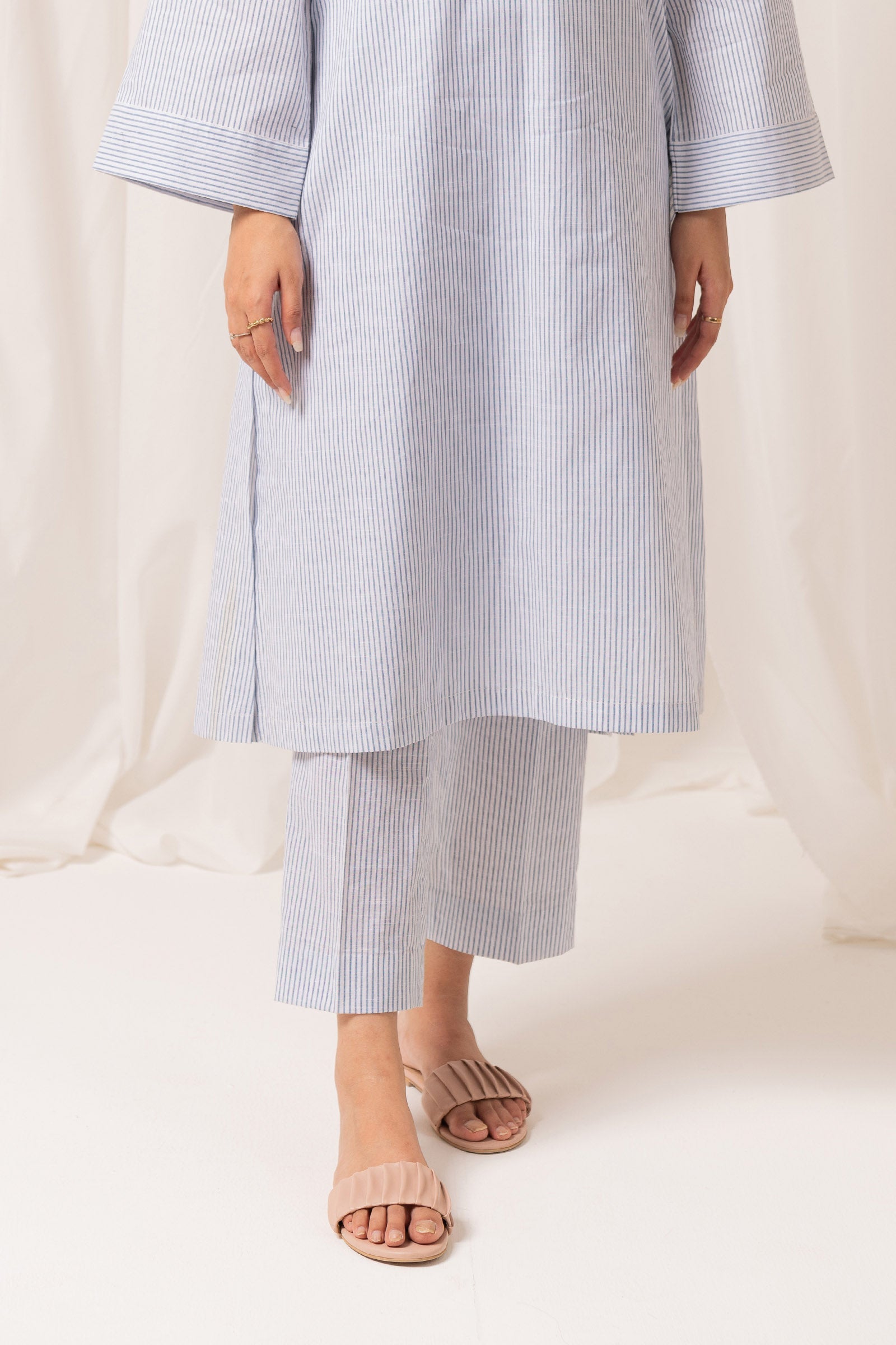 Yarn dyed Trousers Beyond East Official