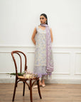 3 piece unstitched cream lawn suit women summer casual Eid wear Pakistan Meher Vol 2 Beyond East 2026