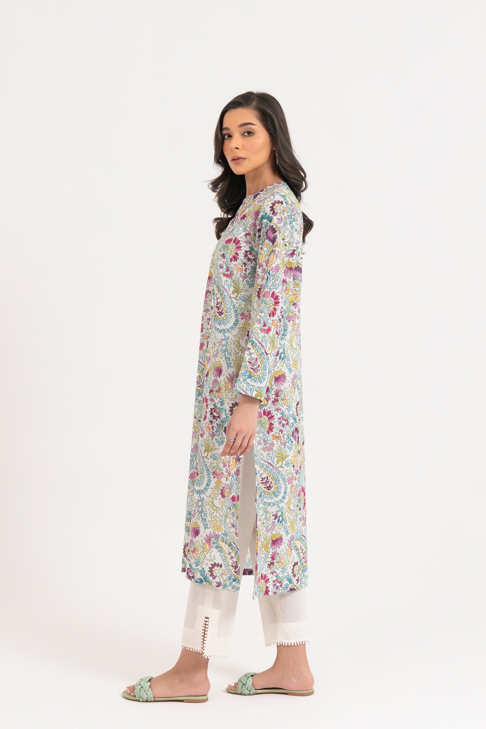 1 Piece Printed Lawn Shirt SUMMER-24