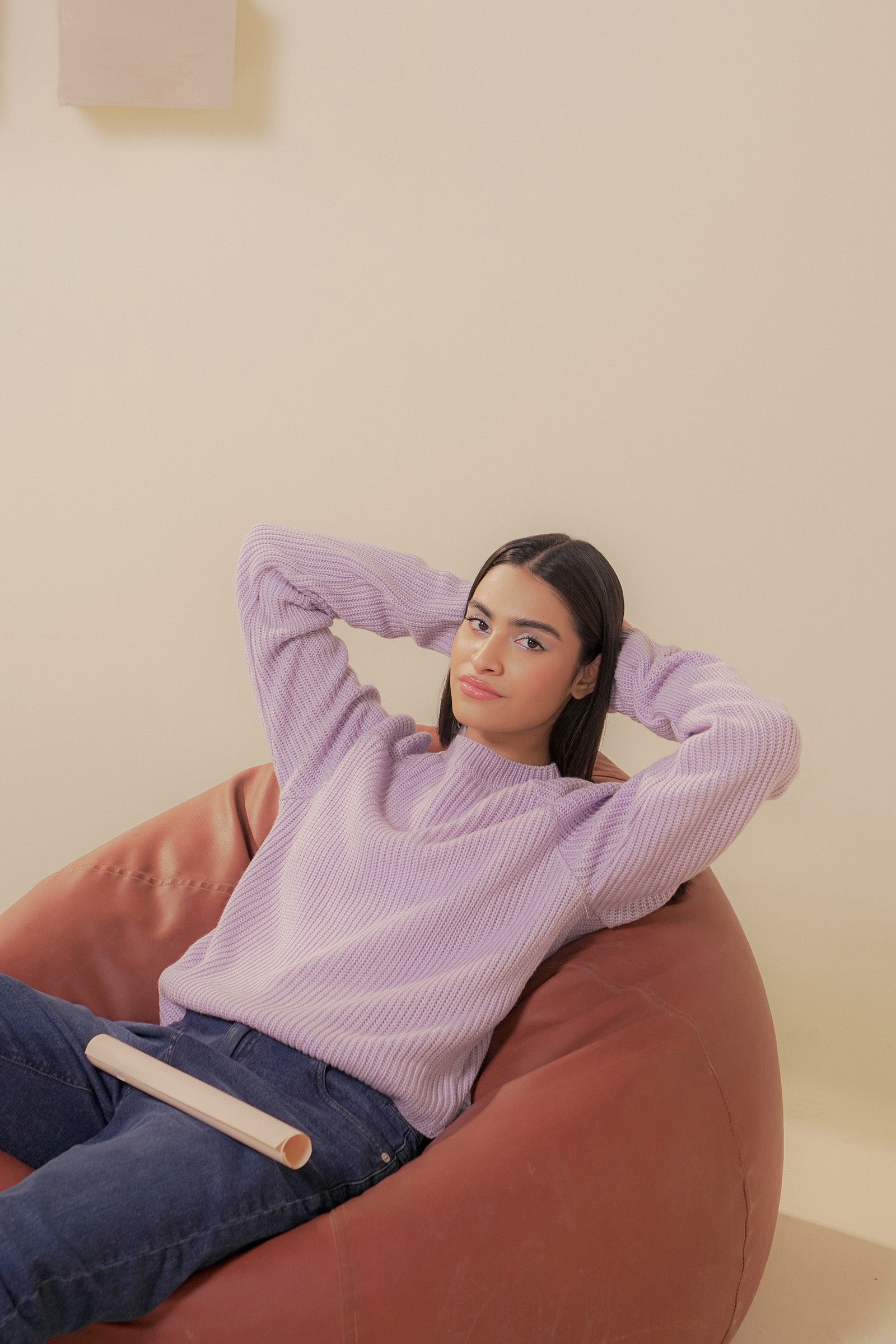 Mock Neck Sweater Beyond East Official