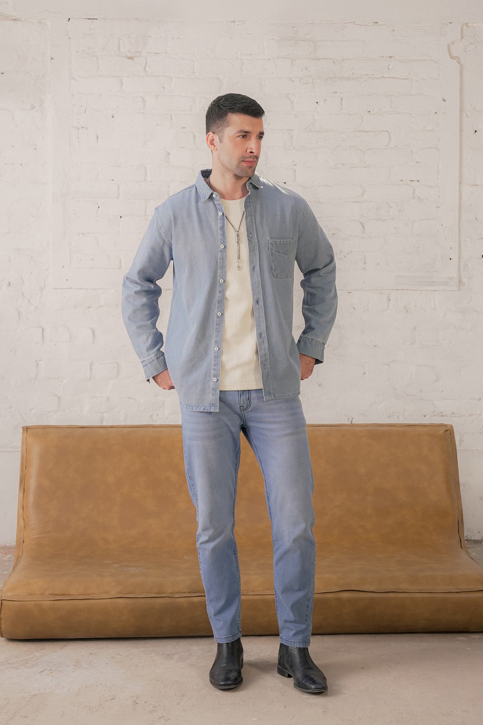 Casual Denim Shirt Beyond East Official