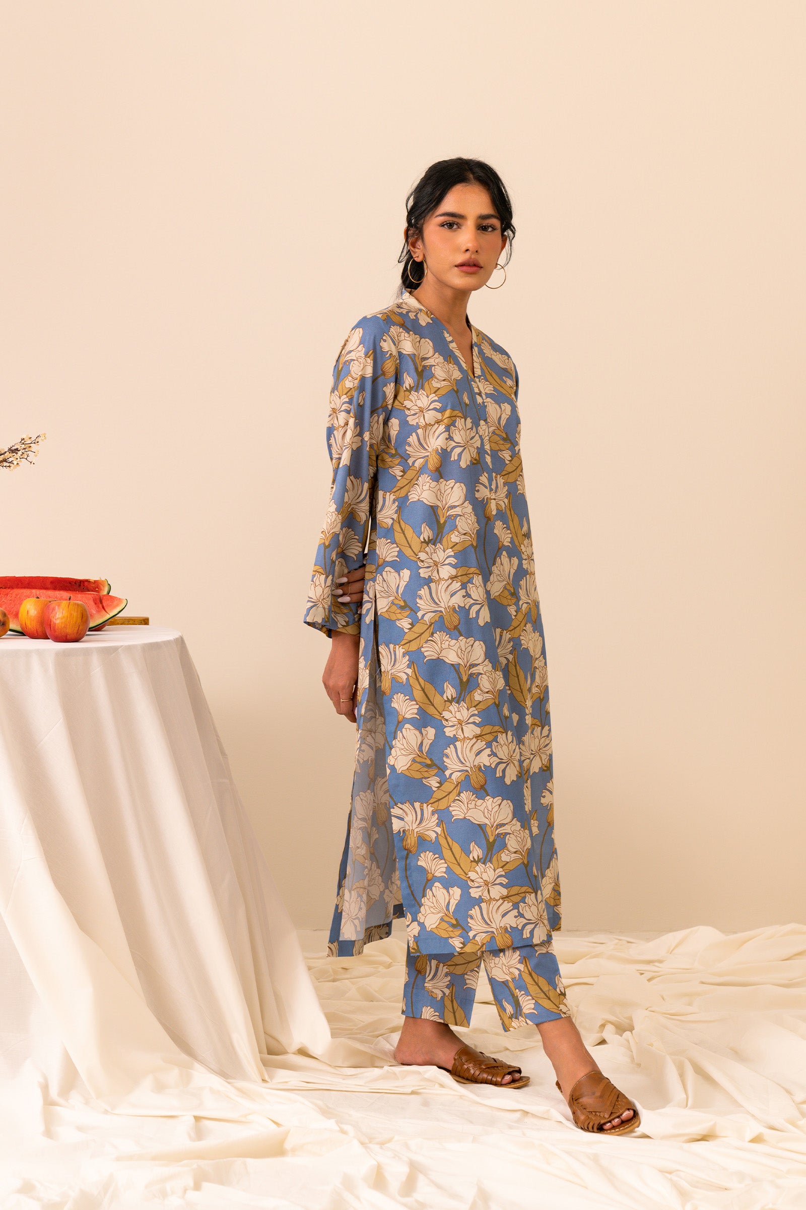 2 Piece Printed Cambric Suit SUMMER-24