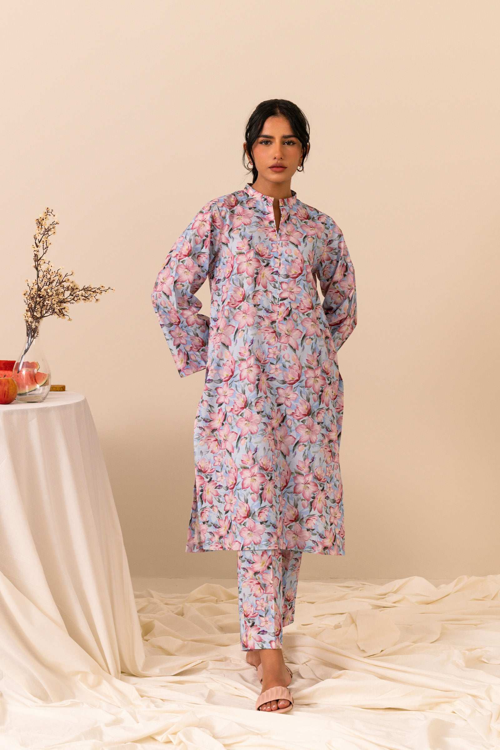 2 Piece Printed Cambric Suit SUMMER-24