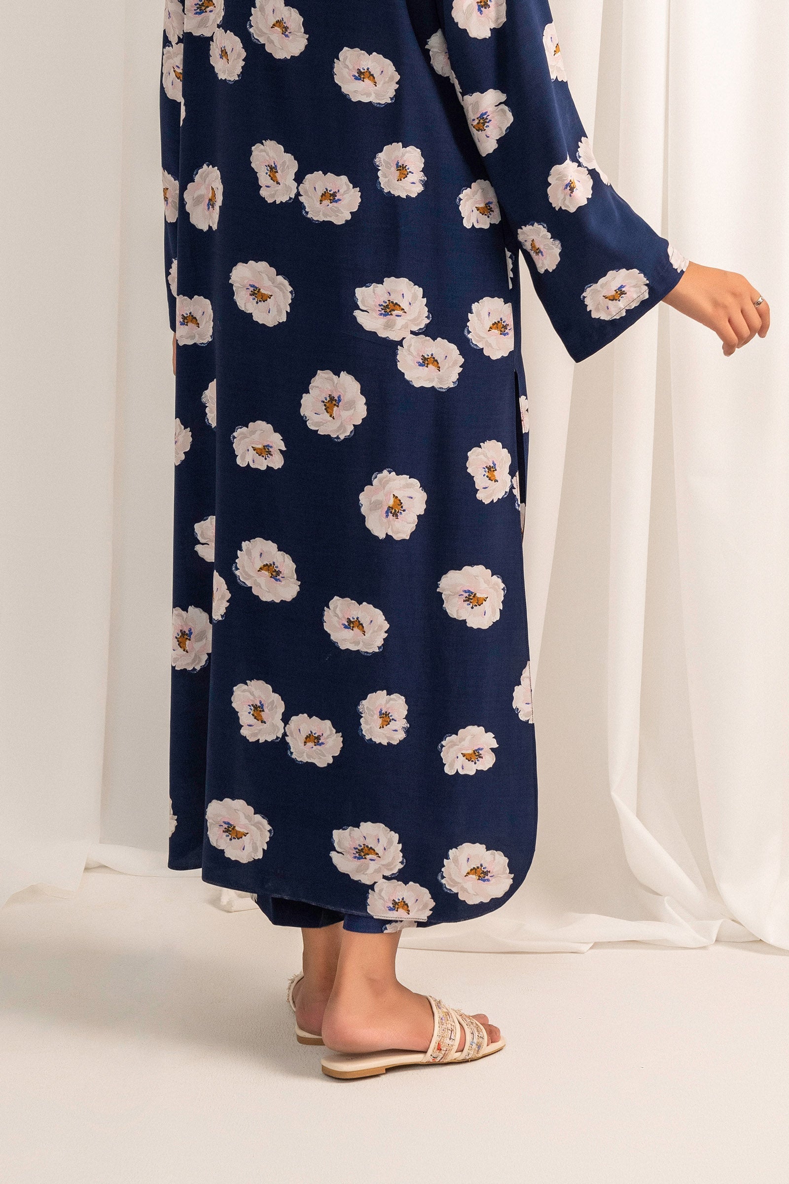 Printed Straight Trousers Beyond East Official
