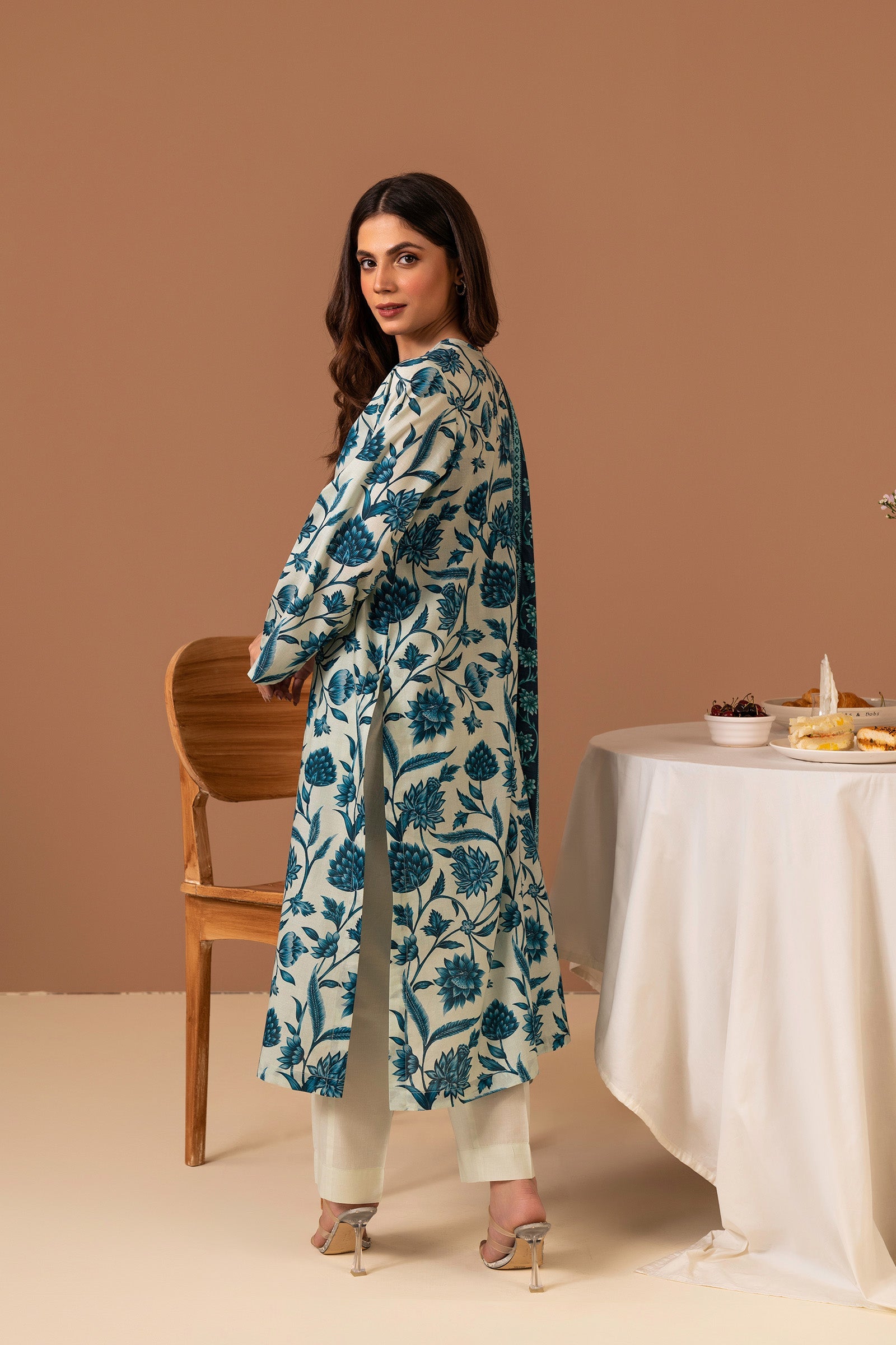 1 PC Printed Suit (Unstitched) Beyond East Official