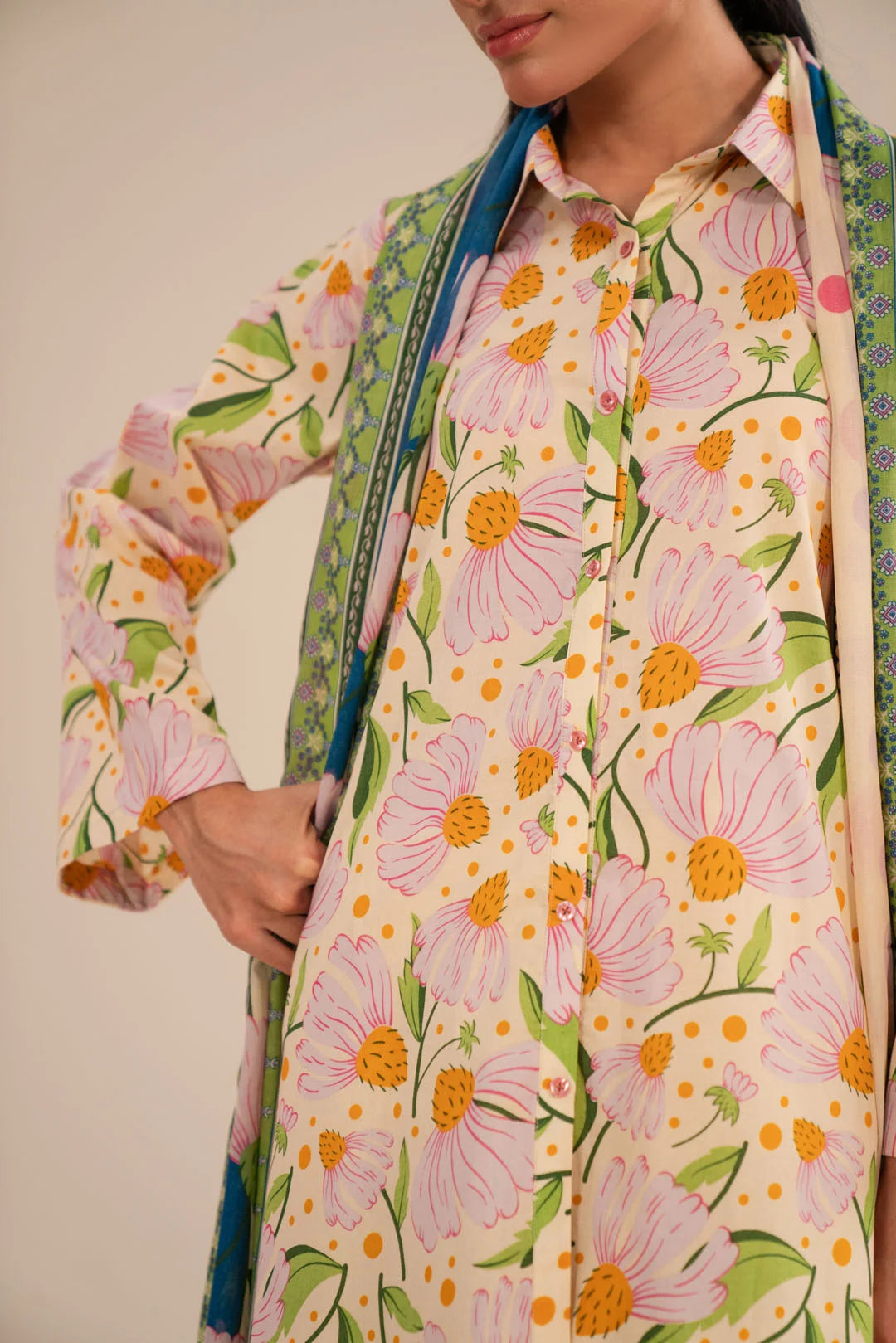 3 Piece Printed Lawn Suit Beena
