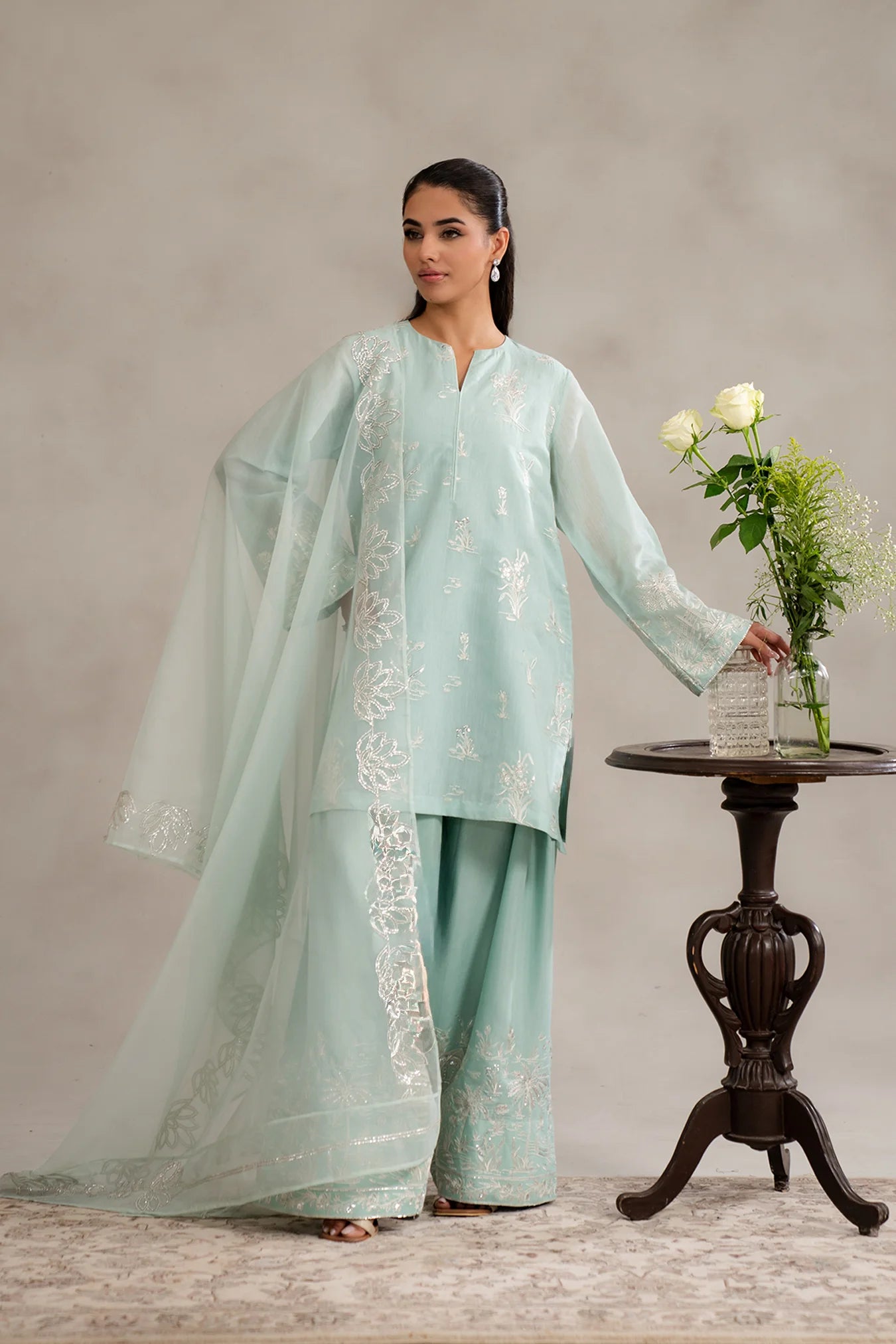 Best embroidered raw silk suit – shop Indian raw silk suit designs for women