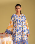 Best quality unstitched linen suit, digital printed shirt and trouser fabric, available online in Pakistan