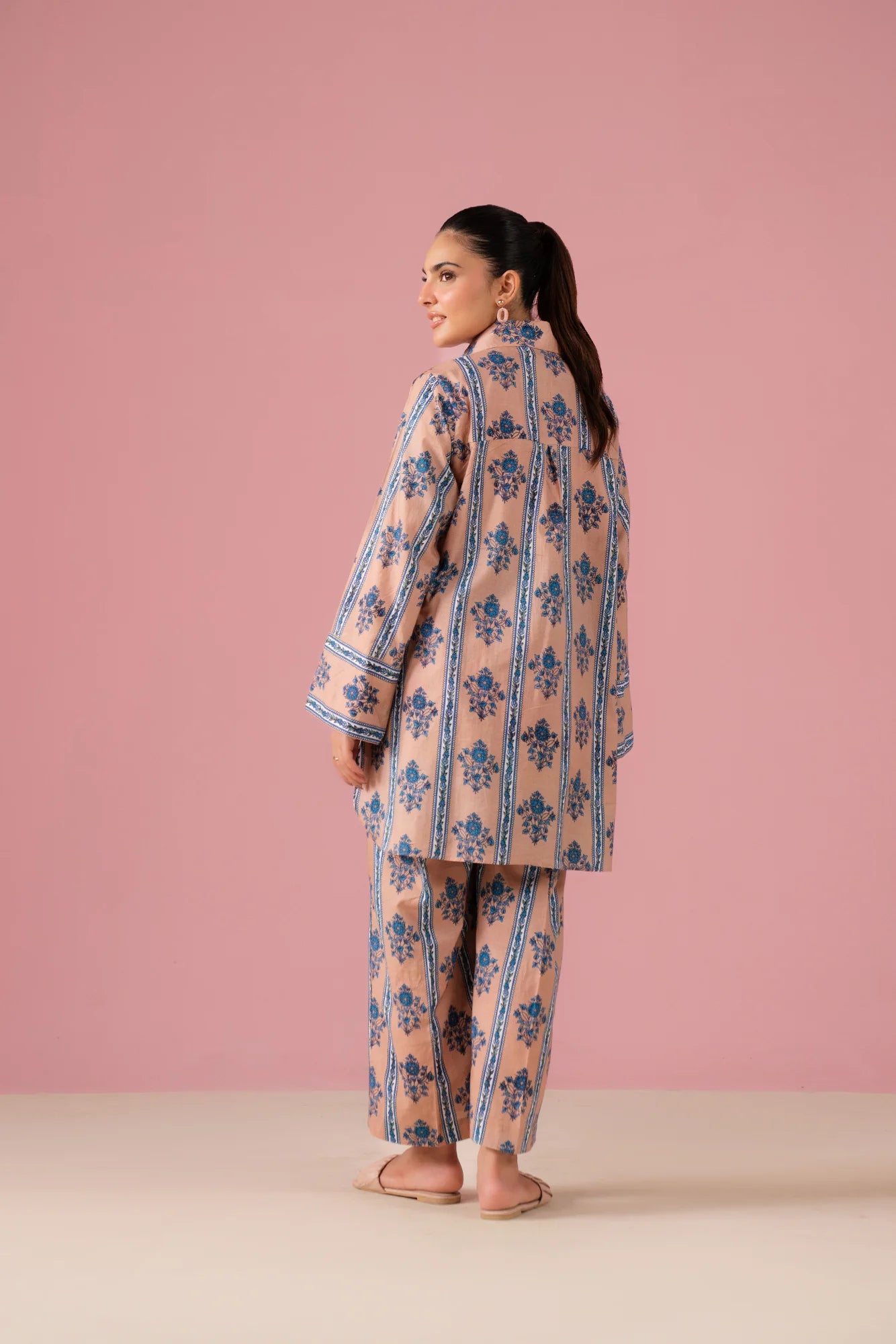 Breathable Cambric Suit for Karachi Women – Stylish 2 Piece Printed Outfit