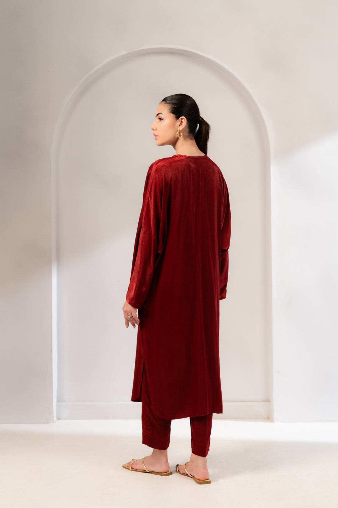 Buy 2-Piece Maroon Viscose Suit – Perfect Blend of Style &amp; Comfort for Women in Pakistan
