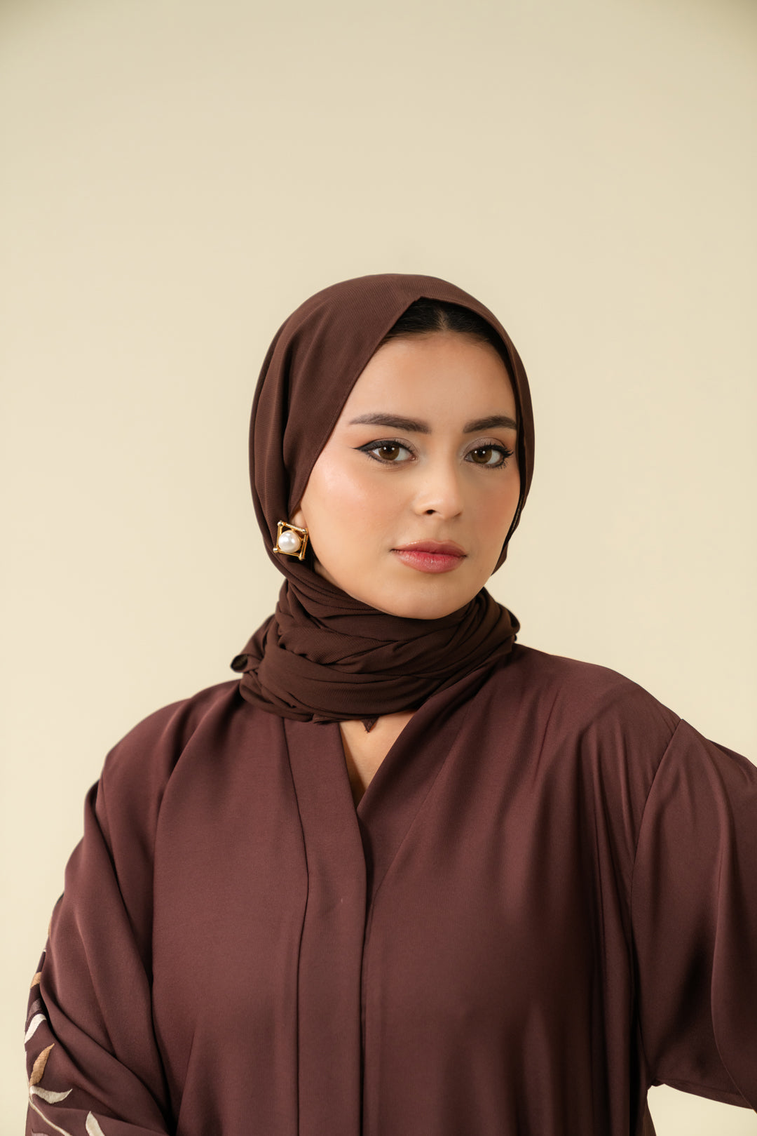 Buy Chocolate Brown Turkish Hijab – Elegant & Modest Scarf in Pakistan